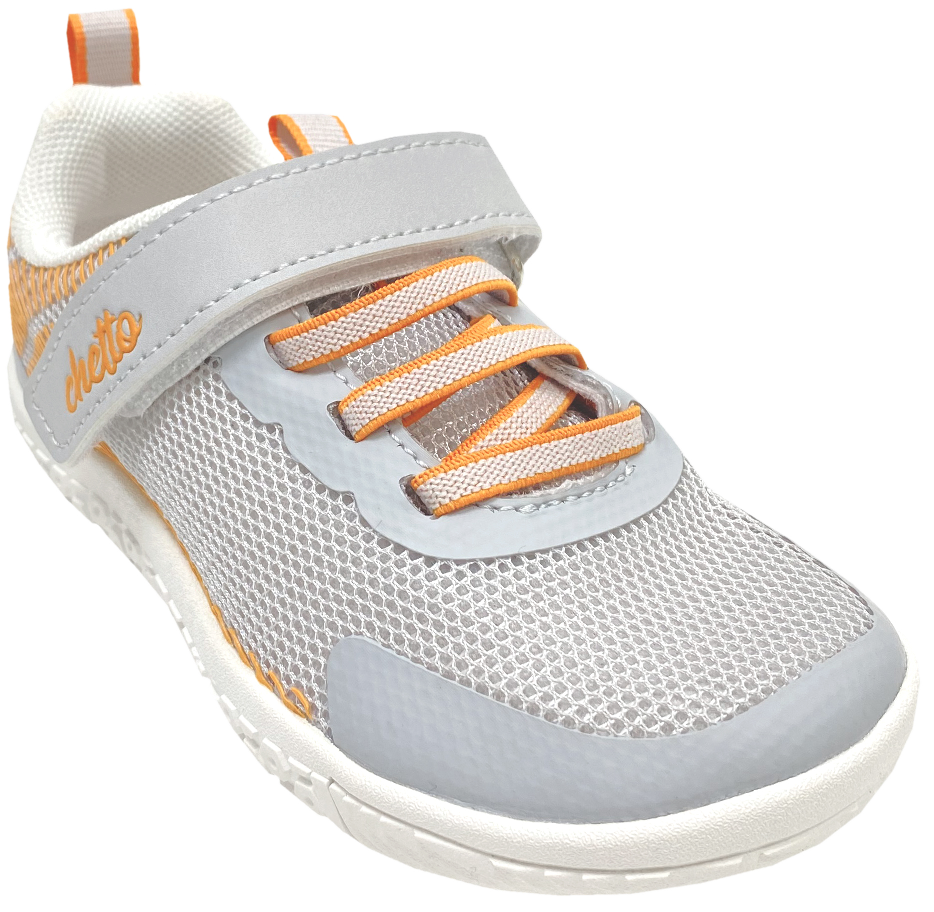 Vegane Barfuß-Sneaker in Grau Non-Marking Sohle von CHETTO Barefoot