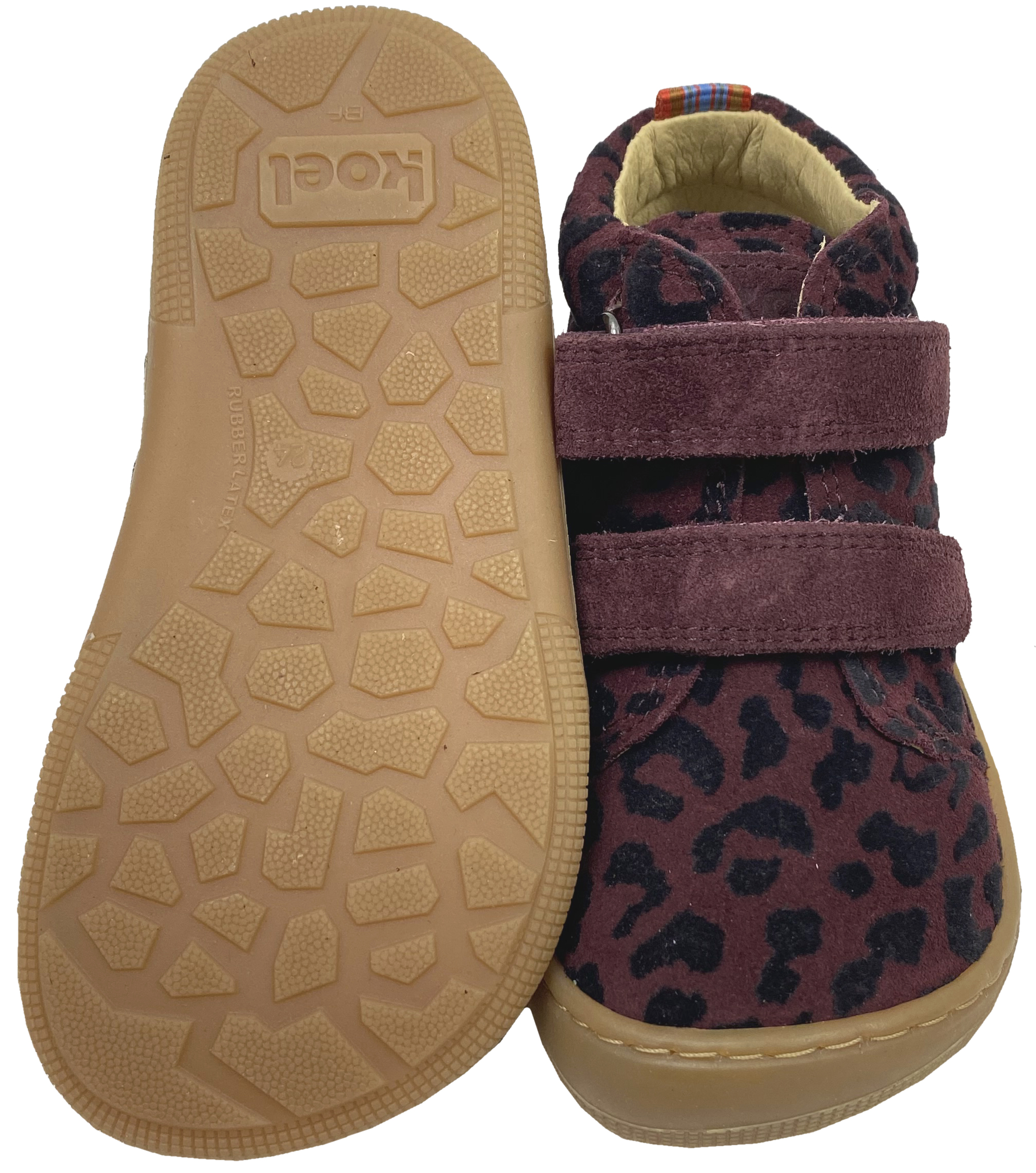 Halbschuhe aus Hydro Leder + Lederfutter von KOEL Barefoot *DON Fantasy * Bordeaux Leo Design