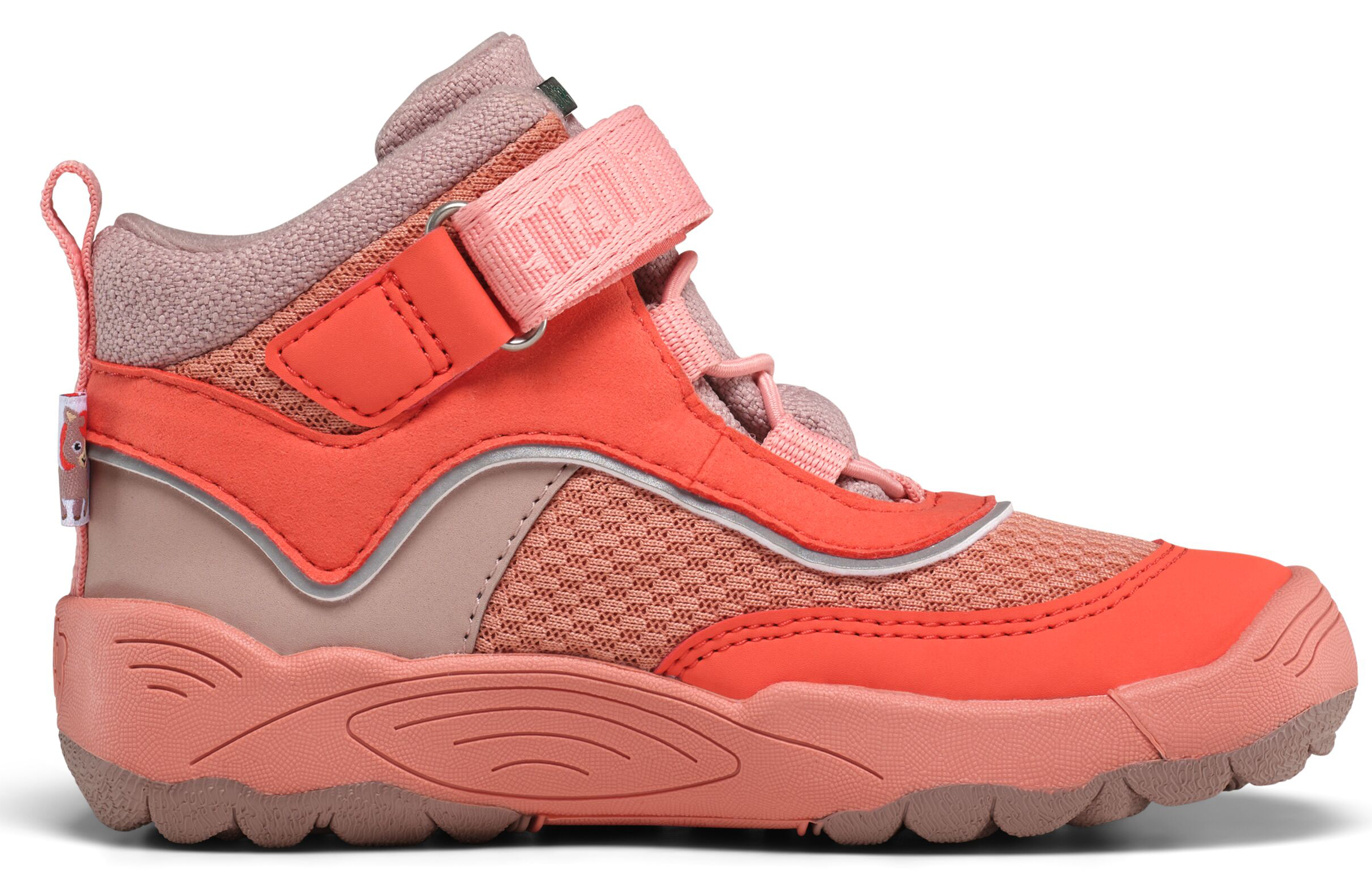 Veganer Übergangsschuh / Low Boot von AFFENZAHN * EXPLORY * Pony in Coral / Beige