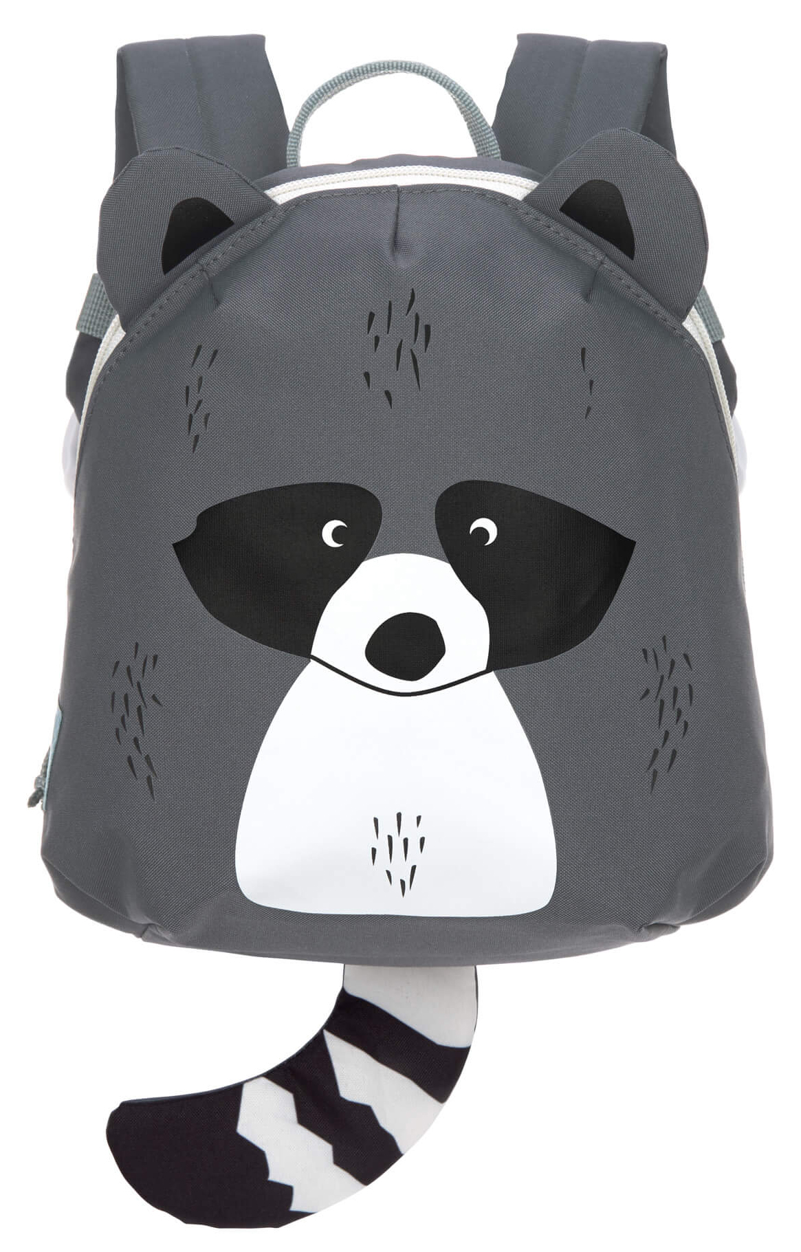 KITA Rucksack Tiergesichter, ab 2Jahre, Tiny Backpack About Friends * Waschbär * von LÄSSIG