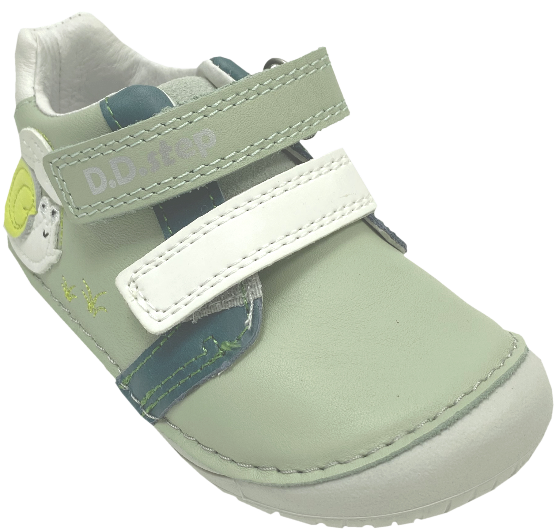 Knautschige Leder Halbschuhe / Minimalschuhe *Sun Reactive* von D.D.Step Barefoot in Hellgrün