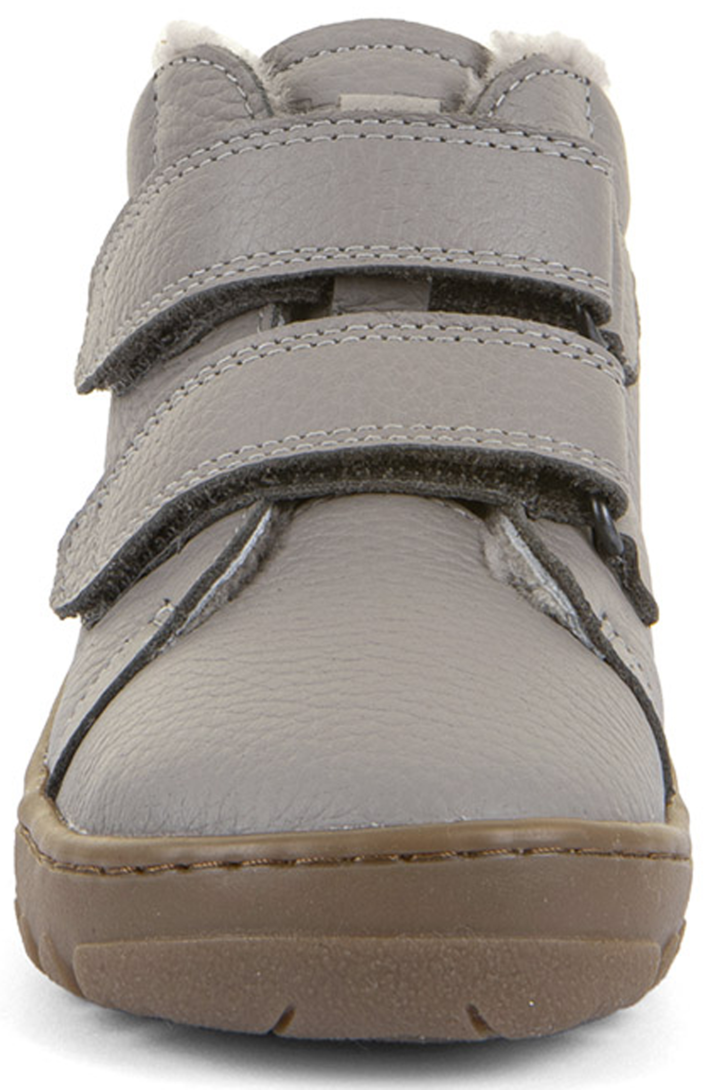 Lammfell gefütterte Lederschuhe Barfußschuhe von FRODDO Barefoot UP Furry in Grau G3110287