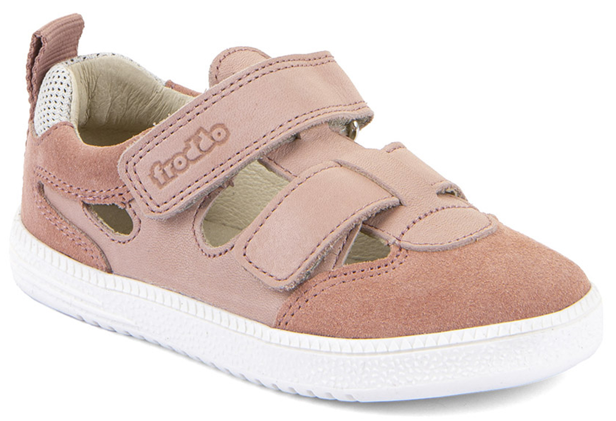 Leder Halbsandale, schmale bis mittlere Fußbreite LOOP Barefoot von FRODDO in Rosa/ Pink G3150292