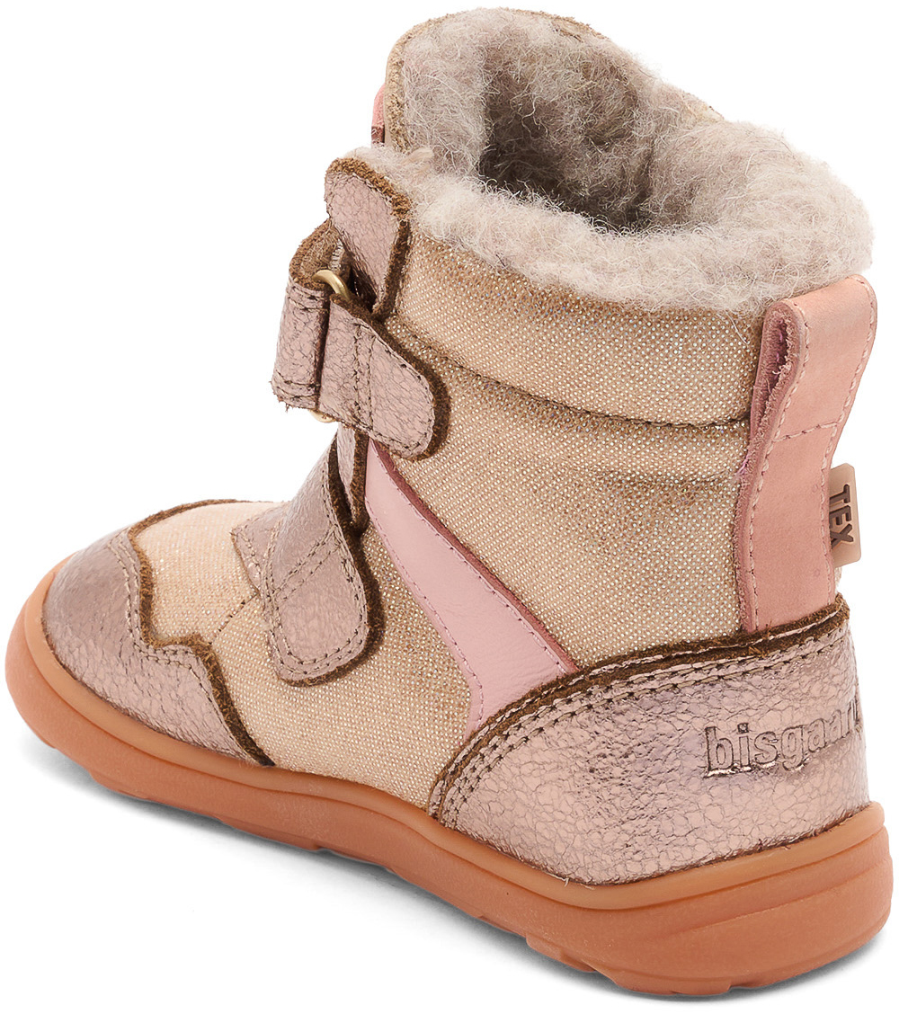 Winterstiefel + TEX Membran & Schafswollfutter in Rose Gold Glitzer von BISGAARD > Timo TEX