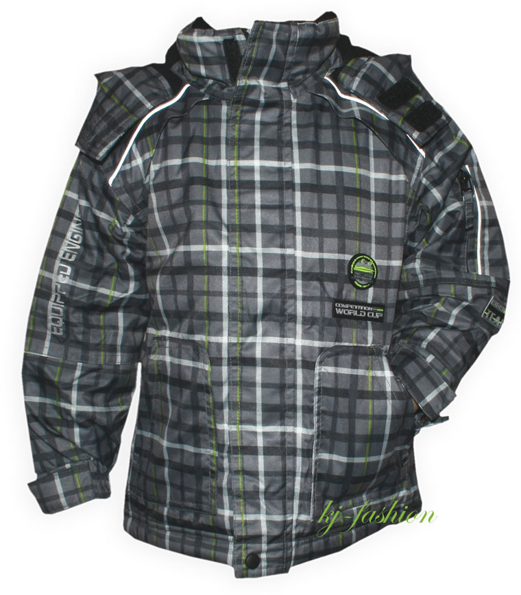 Winterjacke, Wasserdicht, atmungsaktiv in Grau Kariert von NICKEL / OUTBURST 6866301