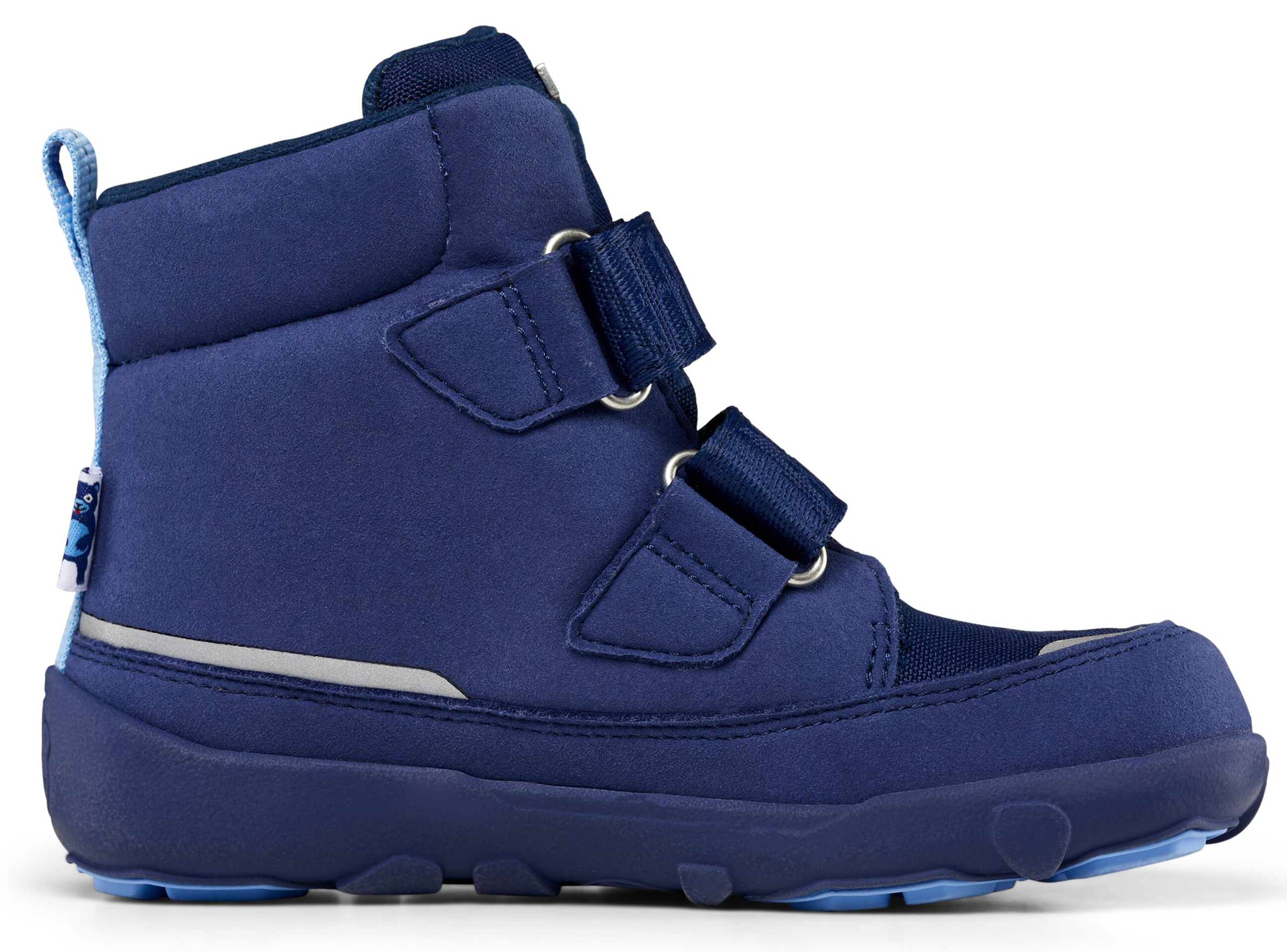 Vegane Winterstiefel  von AFFENZAHN >TEX Membran Mid Boot Comfy Bär in Blau