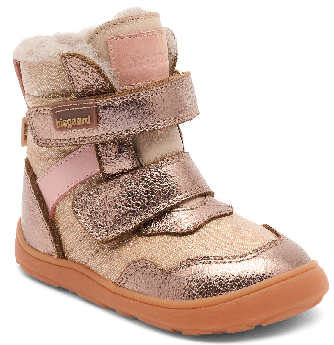 Winterstiefel + TEX Membran & Schafswollfutter in Rose Gold Glitzer von BISGAARD > Timo TEX