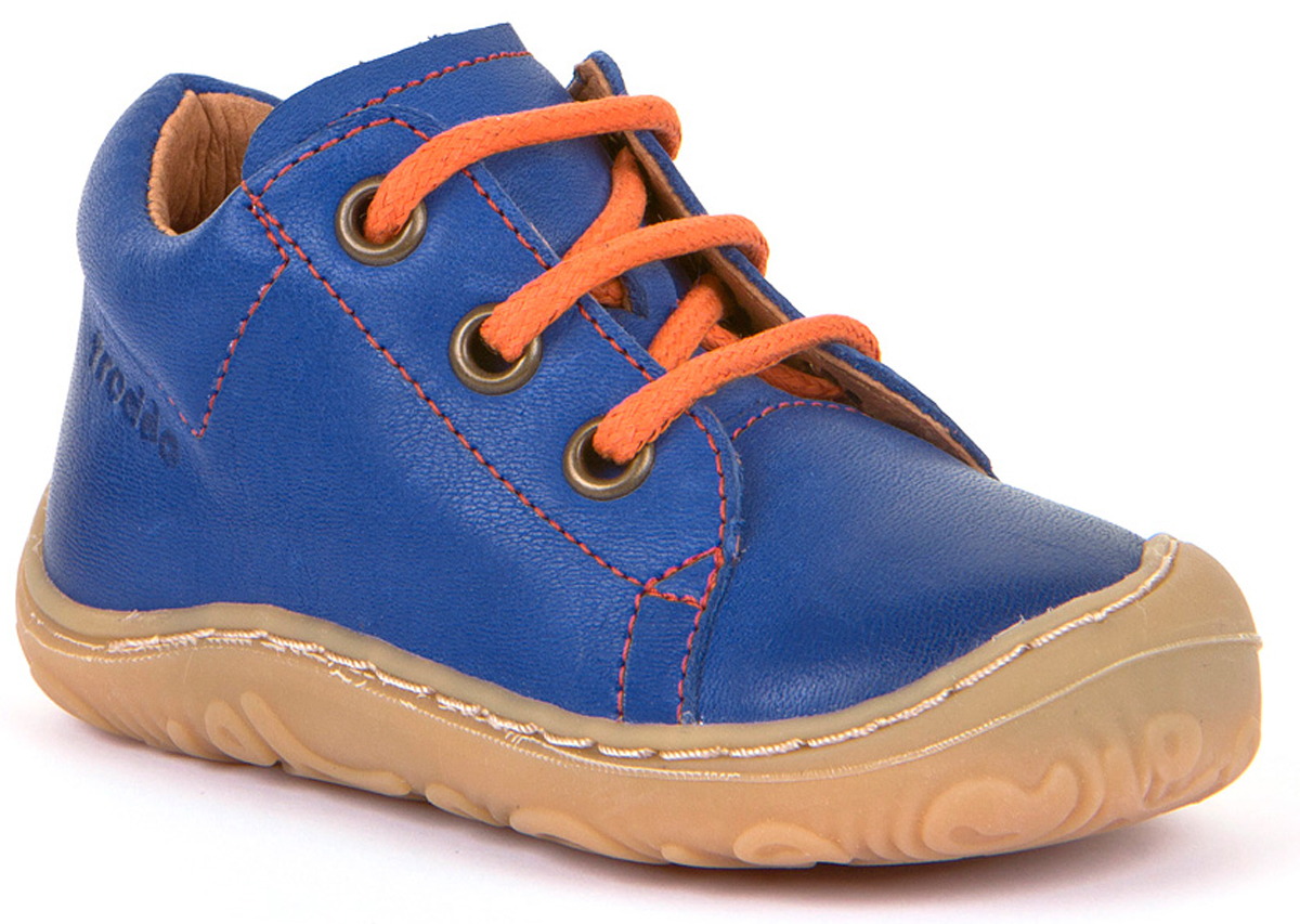 Flexible Halbschuhe, Schmal, aus Leder, z.schnüren in Blau von FRODDO 30191