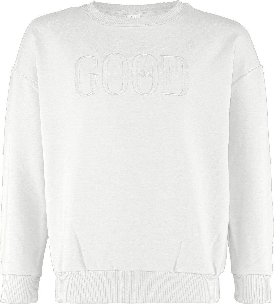 Schlichter Sweater in Offwhite Oversize Schnitt aus BIO BW von BLUE EFFECT  5786