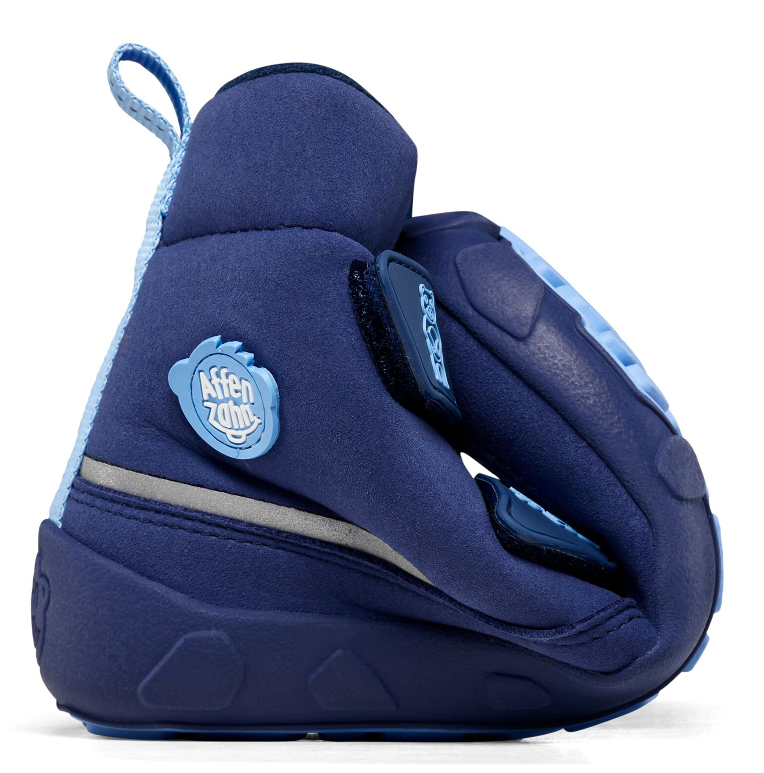 Vegane Winterstiefel  von AFFENZAHN >TEX Membran Mid Boot Comfy Bär in Blau