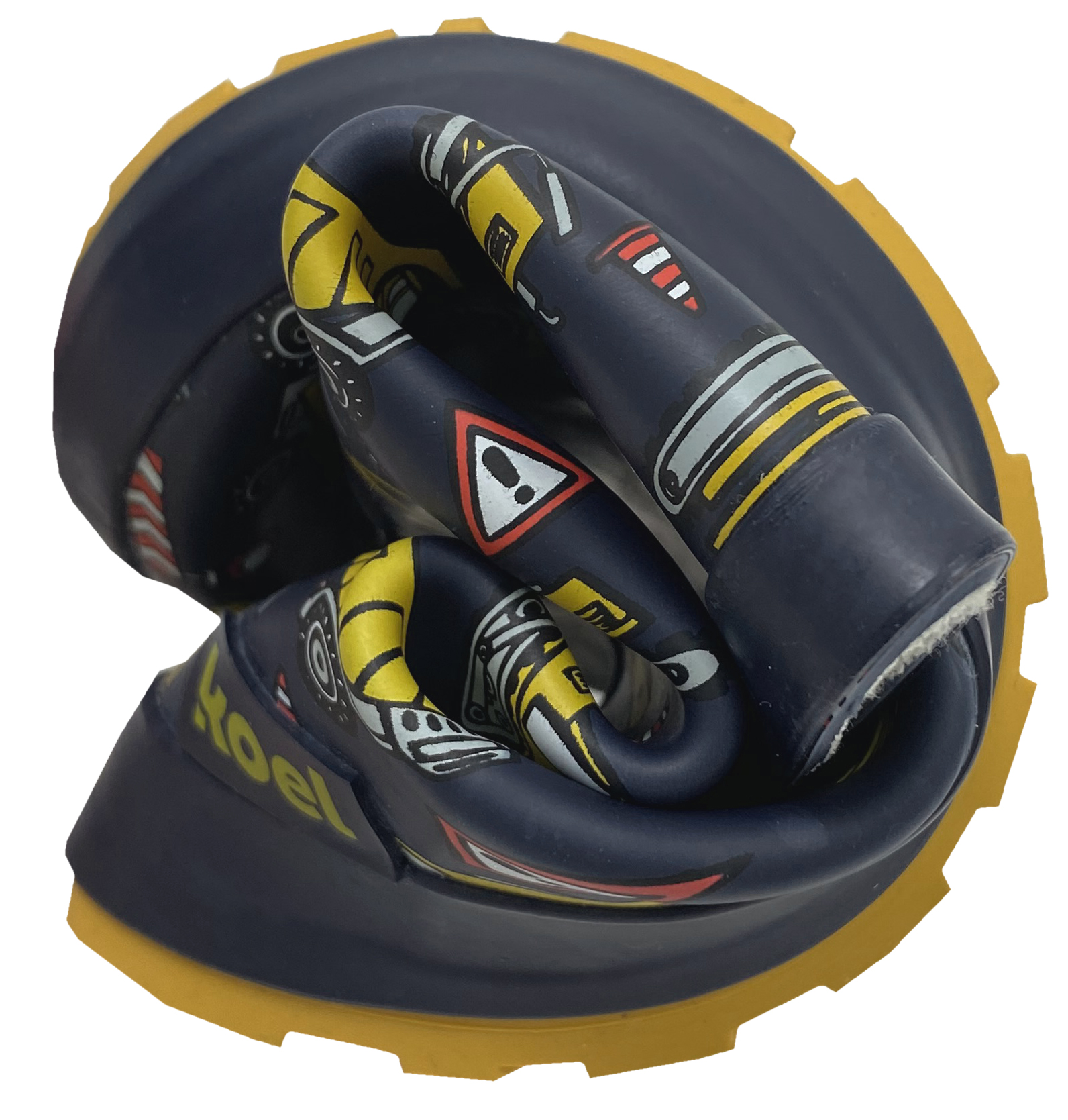 Barfuß Gummistiefel / Wellie, super flexibel, anatomische Zehenbox von KOEL B Ware Tractor Blue