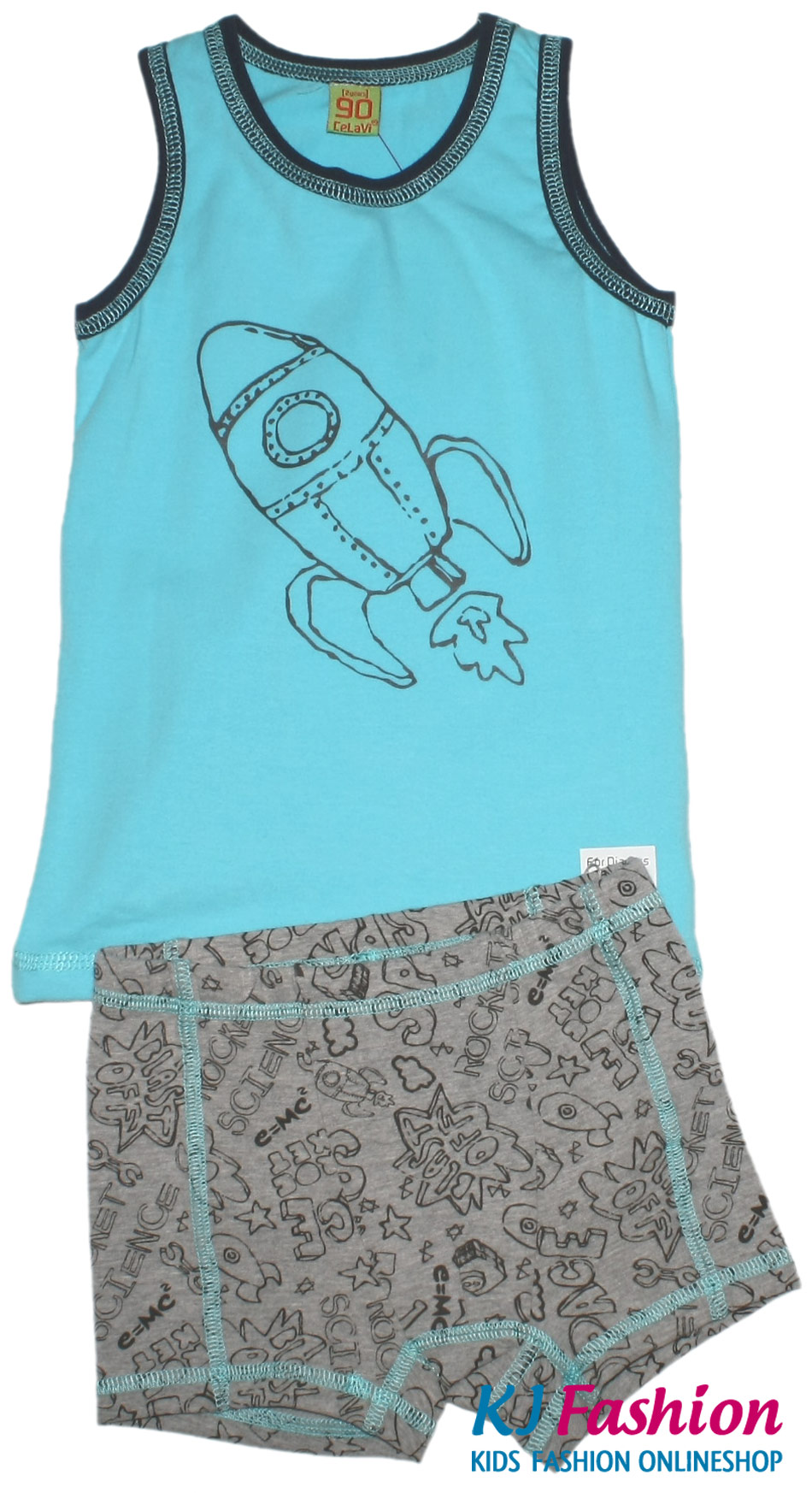 Tagwäsche Set / Unterwäsche Garnitur: Hemd & Panty Modell: RAKETE von CeLaVi