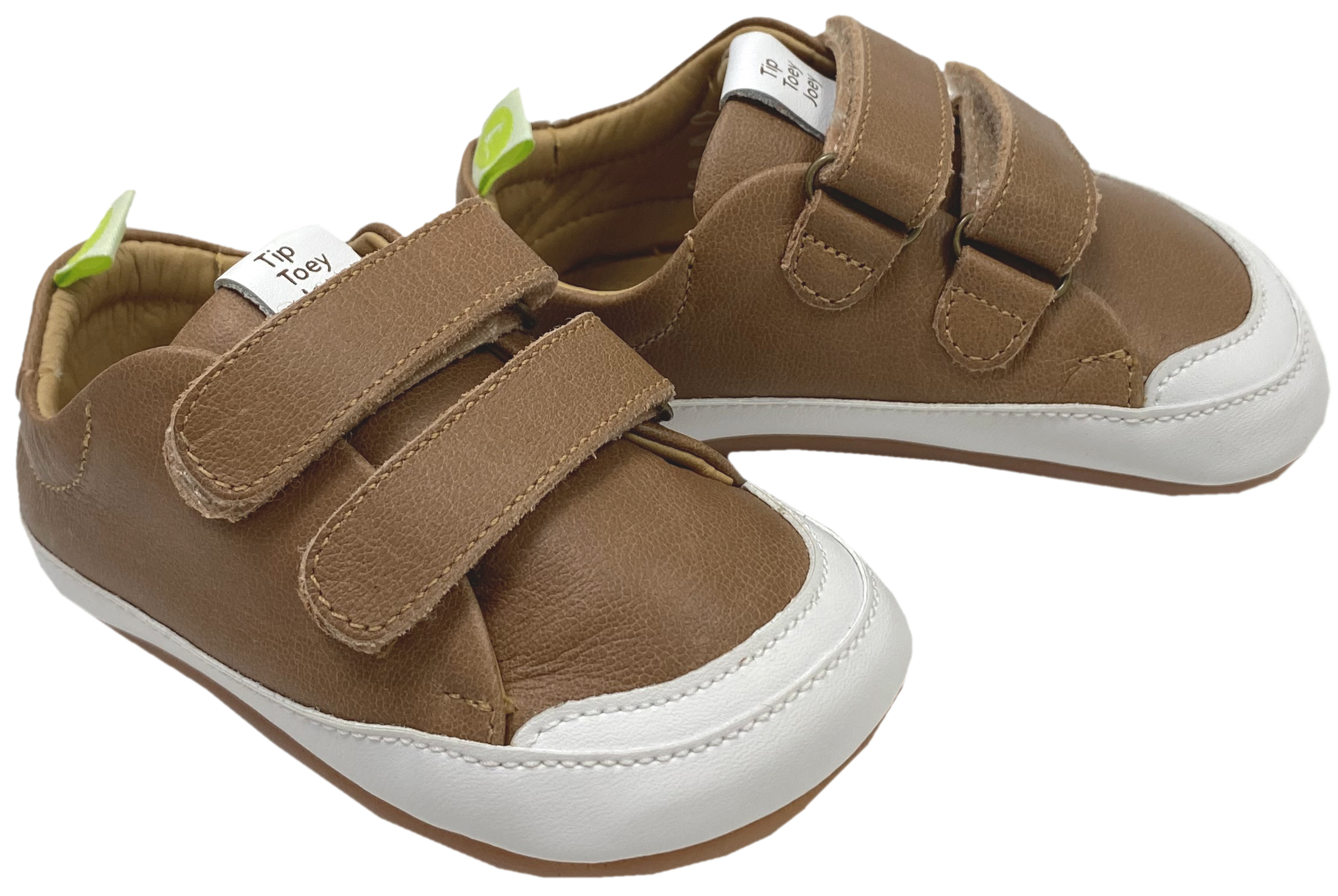 Knautschiger Lederschuh mit Minimalsohle Barfußsneaker *BOSSY* Braun von TIP TOEY JOEY
