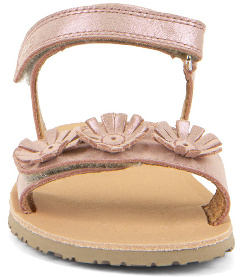 Leder Sandalen mit Minimalsohle in Pink Shine von FRODDO Barefoot Flexy Flowers 3150289