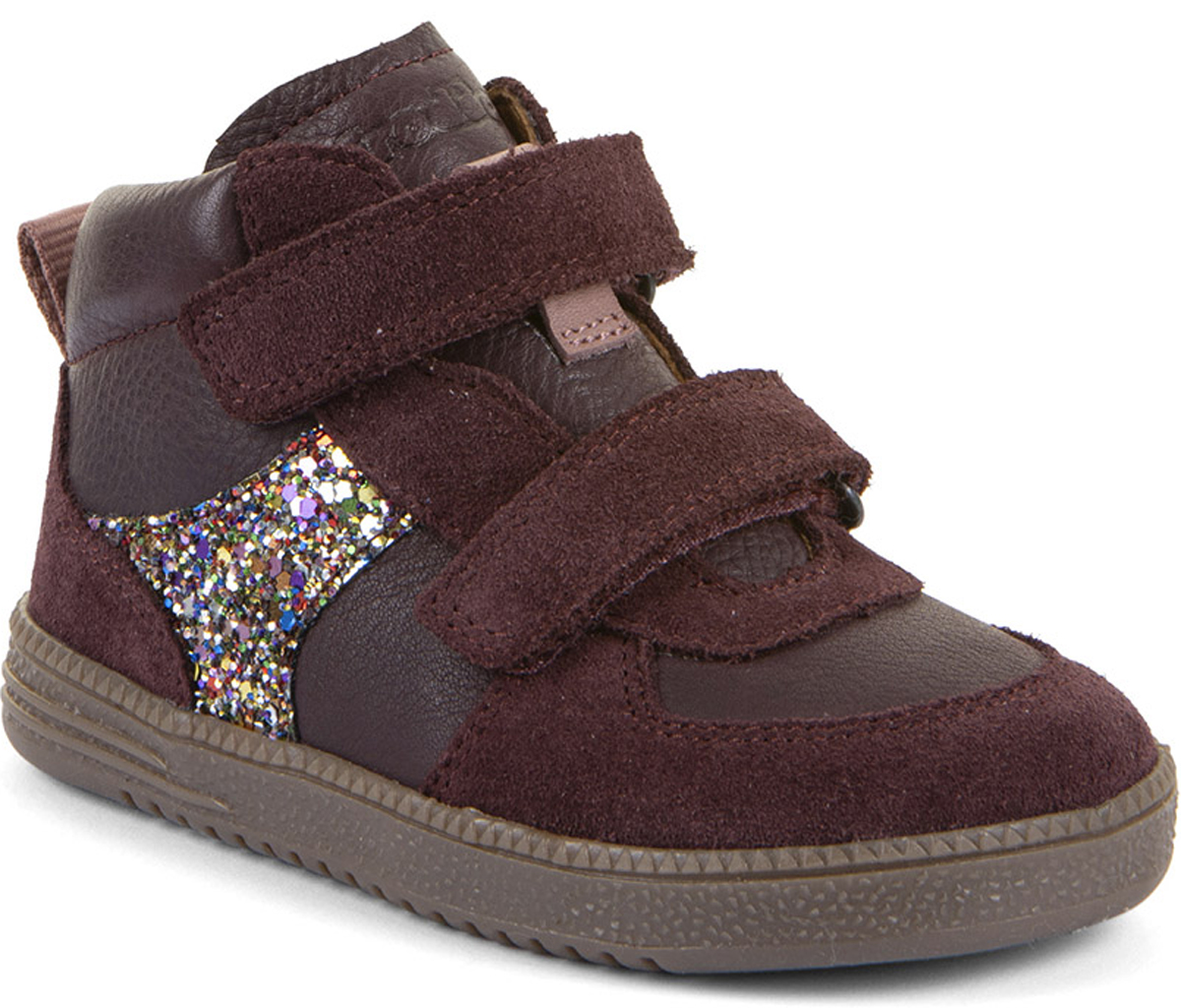 Leder Halbschuhe in Bordeaux Rot von FRODDO Barefoot *Loop High Tops * G2110157