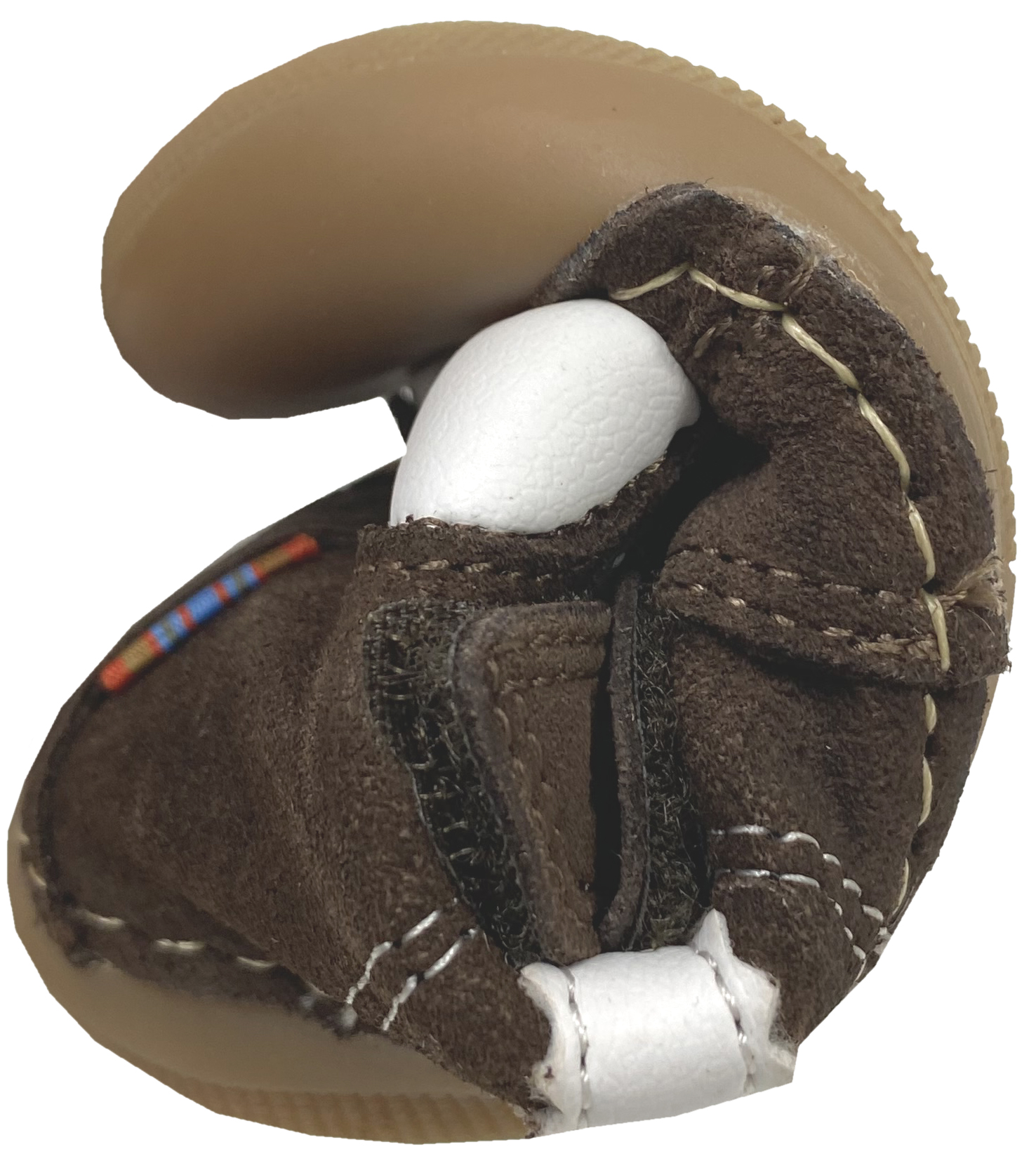 Knautschige Barfußschuhe AUSTIN in Schokobraun Suedeleder & Wollfutter KOEL Barefoot  09M017.305