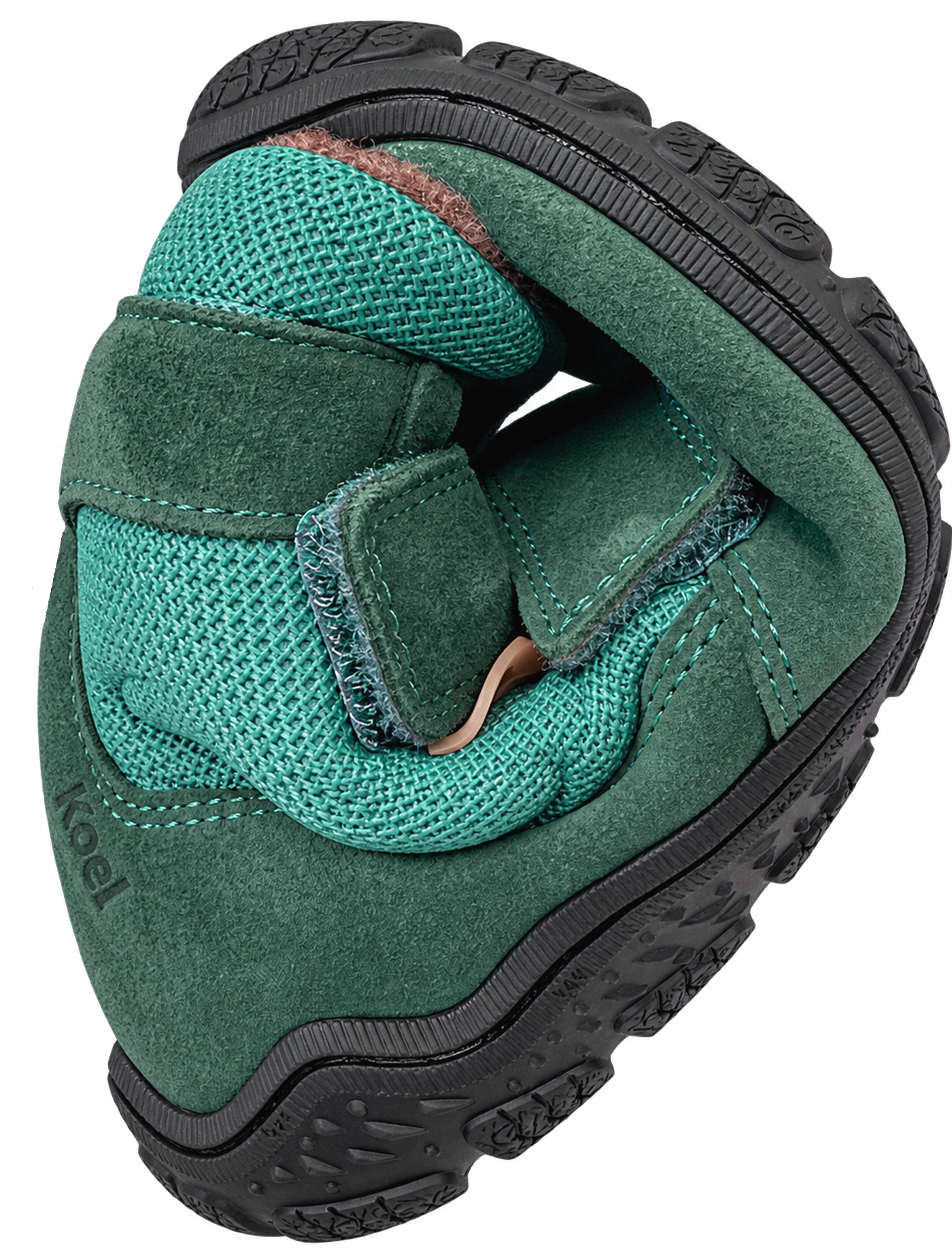 Trekking Stiefel mit Schurwollfutter / Waldkita von KOEL Barefoot * RYN Wool * Türkis 34T014.302