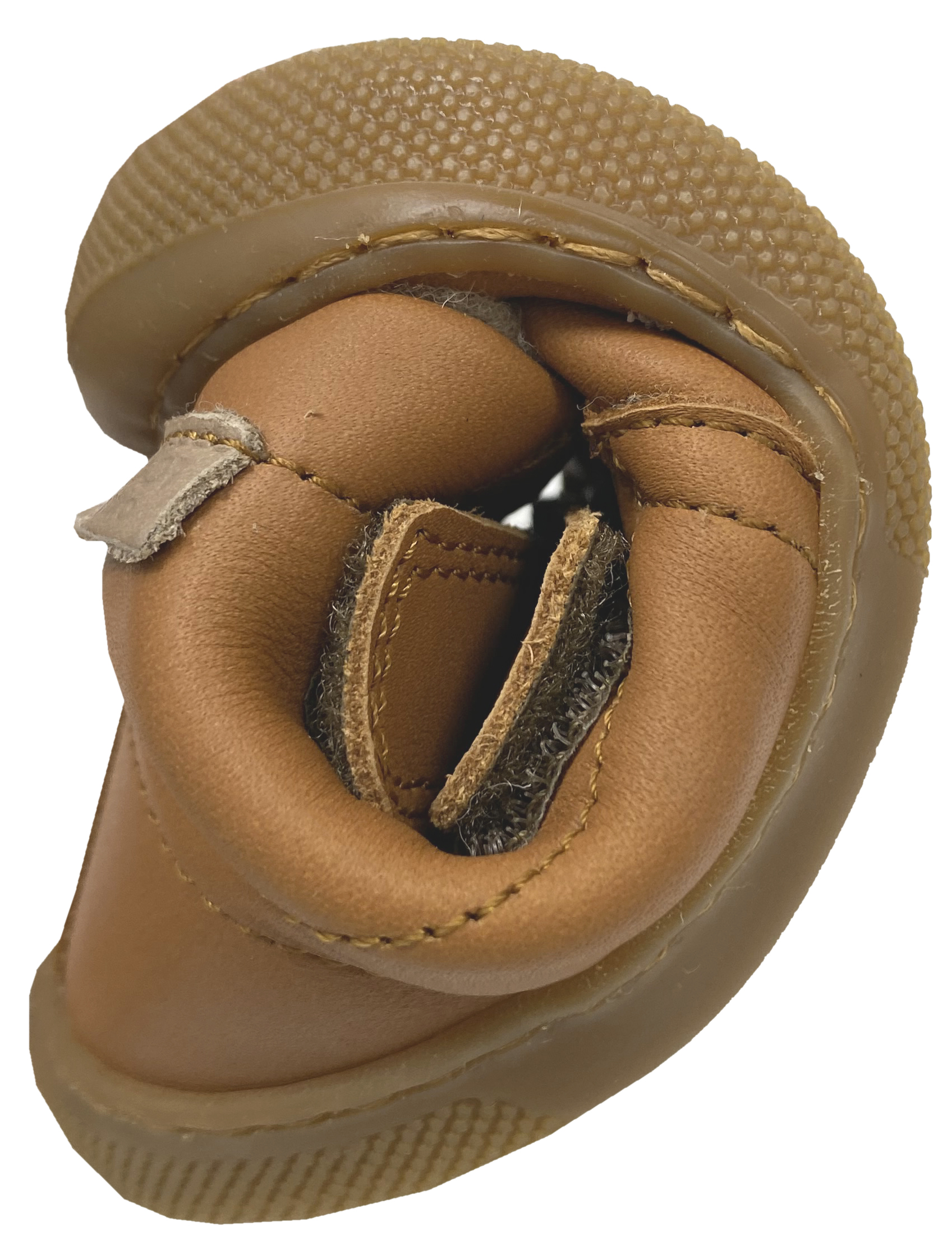 Naturino Barfuß Winterstiefel Nappa Leder *WIGGHI* m. Wollfutter in Cognac