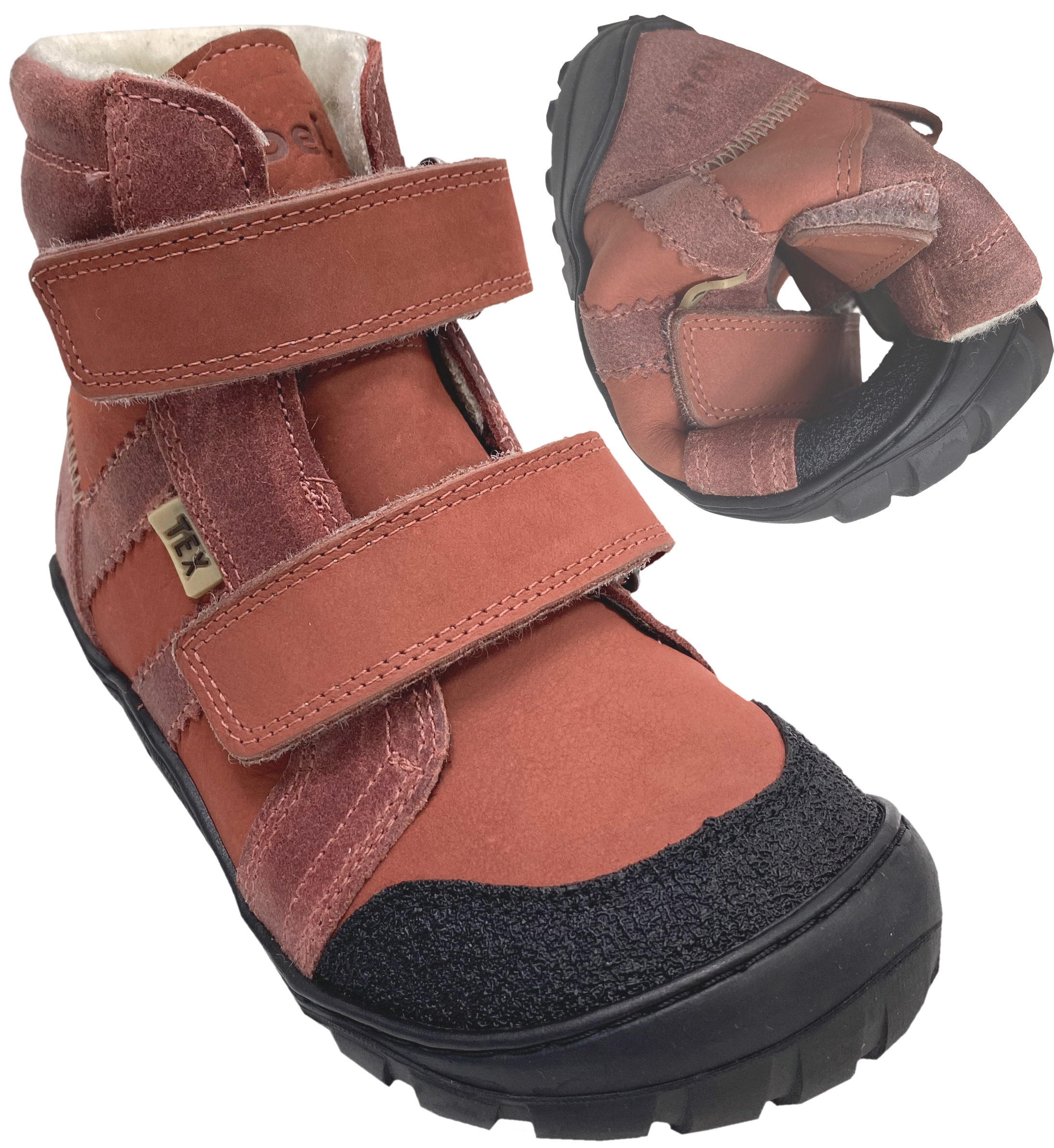 Winterstiefel /Barfußschuhe v. KOEL MILO 3.0 Schurwollfutter, Hydro Leder in Blossom 04T032.232