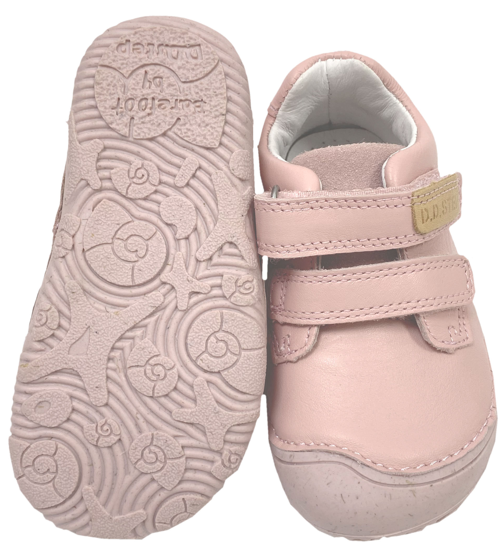 Knautschige Leder Halbschuhe / Minimalschuhe von D.D.Step Barefoot in Uni Rosa