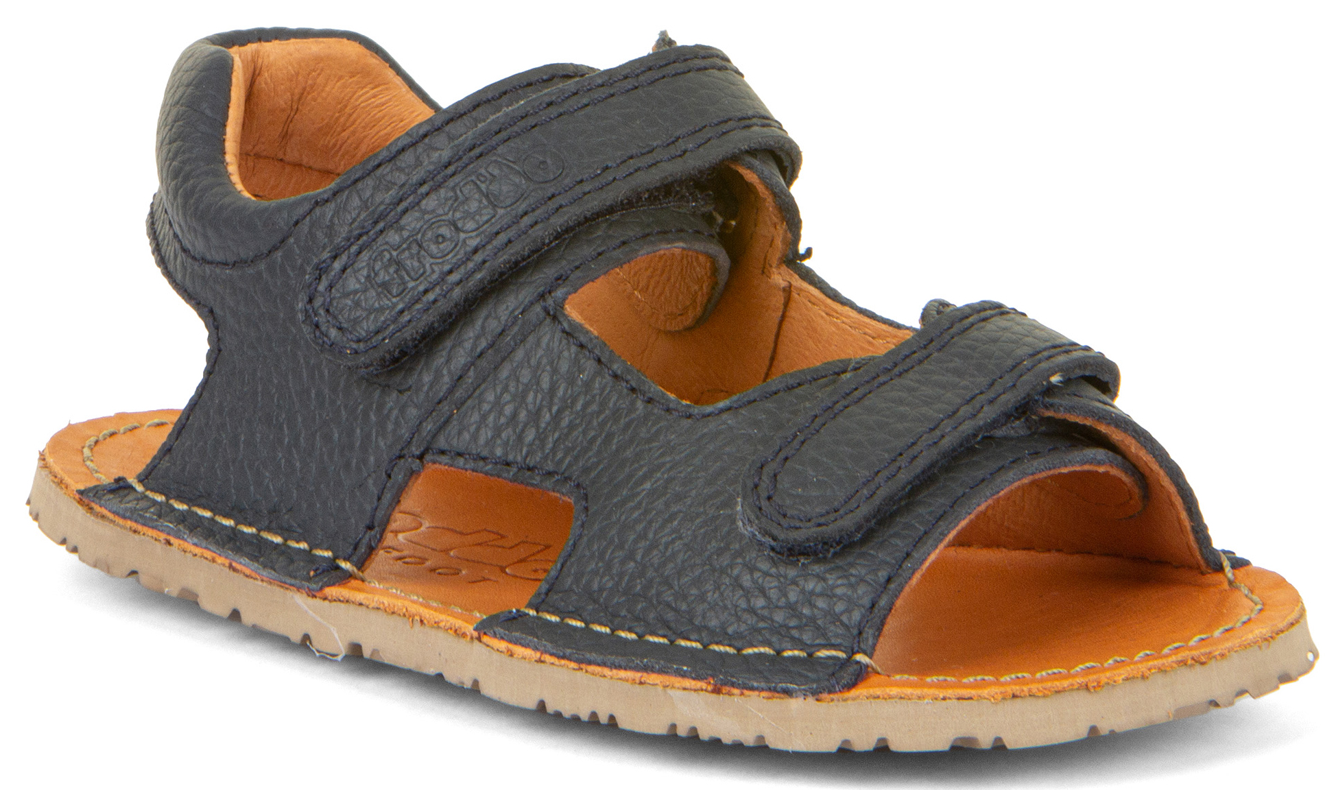 Flexible Barfuß Leder Sandalen FLEXY Mini in Dark Blue von FRODDO G3150270