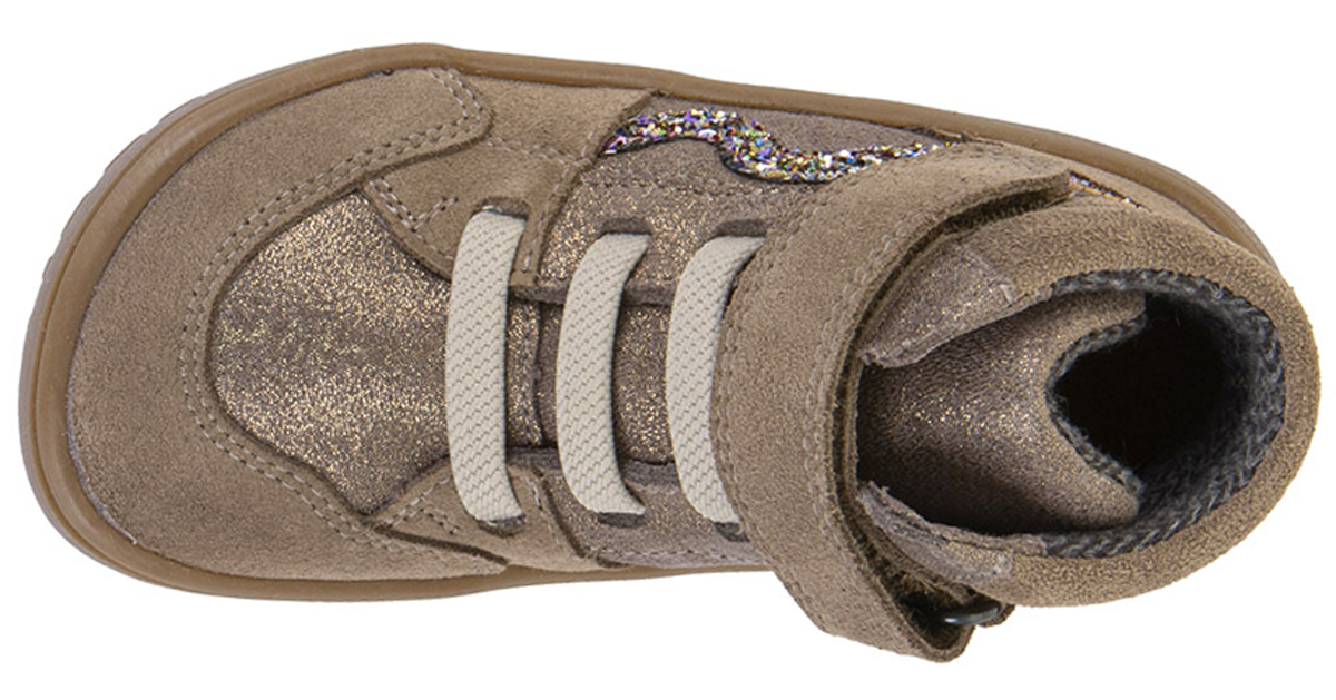 Halbhohe Barfußschuhe mit TEX Membran & Textil Futter v. FRODDO *Barefoot TEX Go * in Bronze G3110265