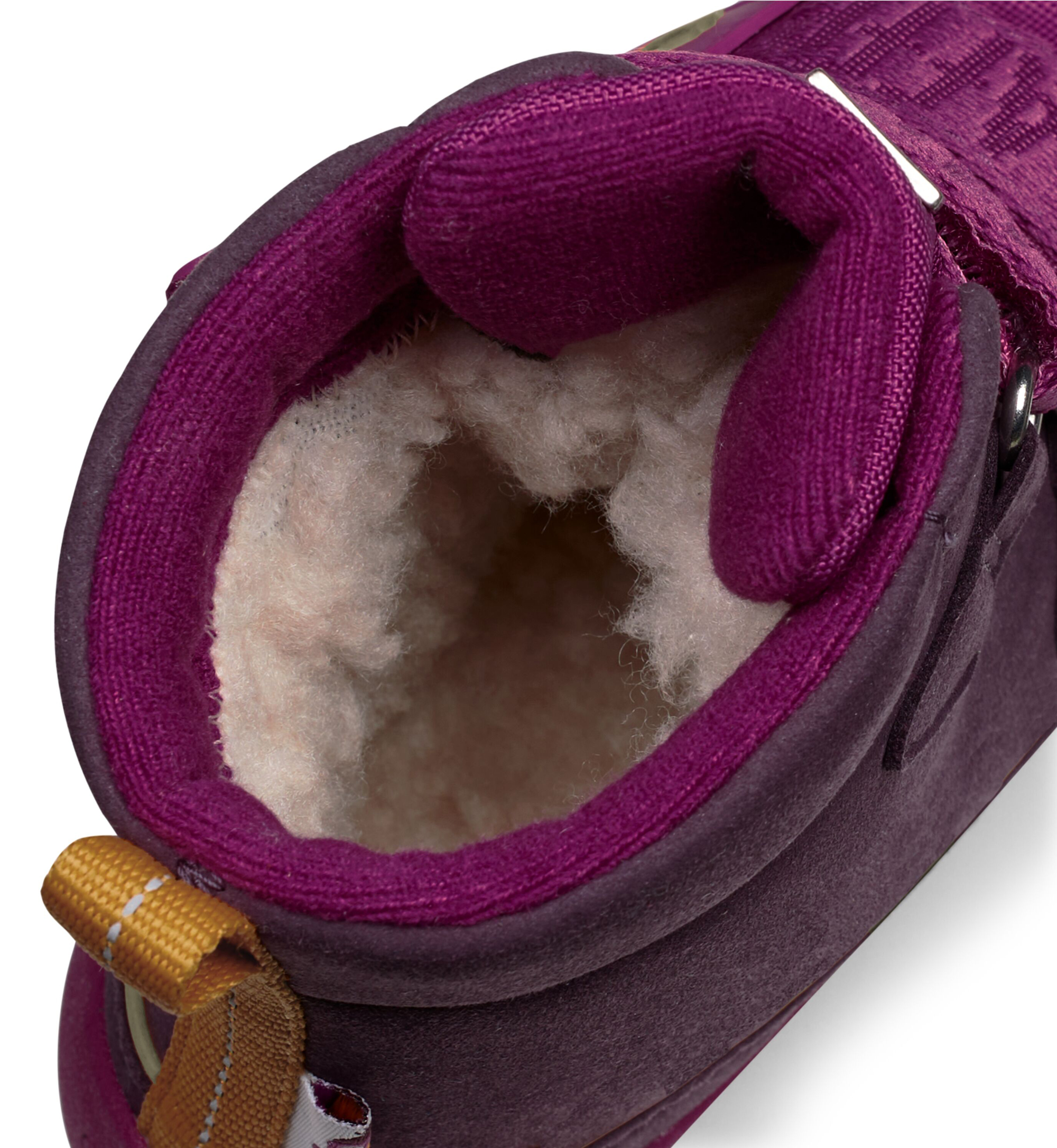 Vegane Winterstiefel  von AFFENZAHN >TEX Membran Mid Boot Comfy Vogel in Berry / Weinrot