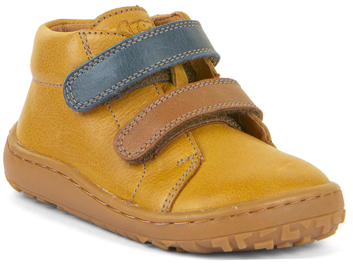 Barfußschuhe knöchelhoch aus Nappaleder von FRODDO in Senfgelb *First Step* G2130360