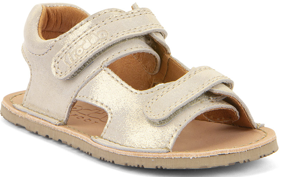 Flexible Barfuß Leder Sandalen FLEXY Mini in Gold Shine von FRODDO G3150270
