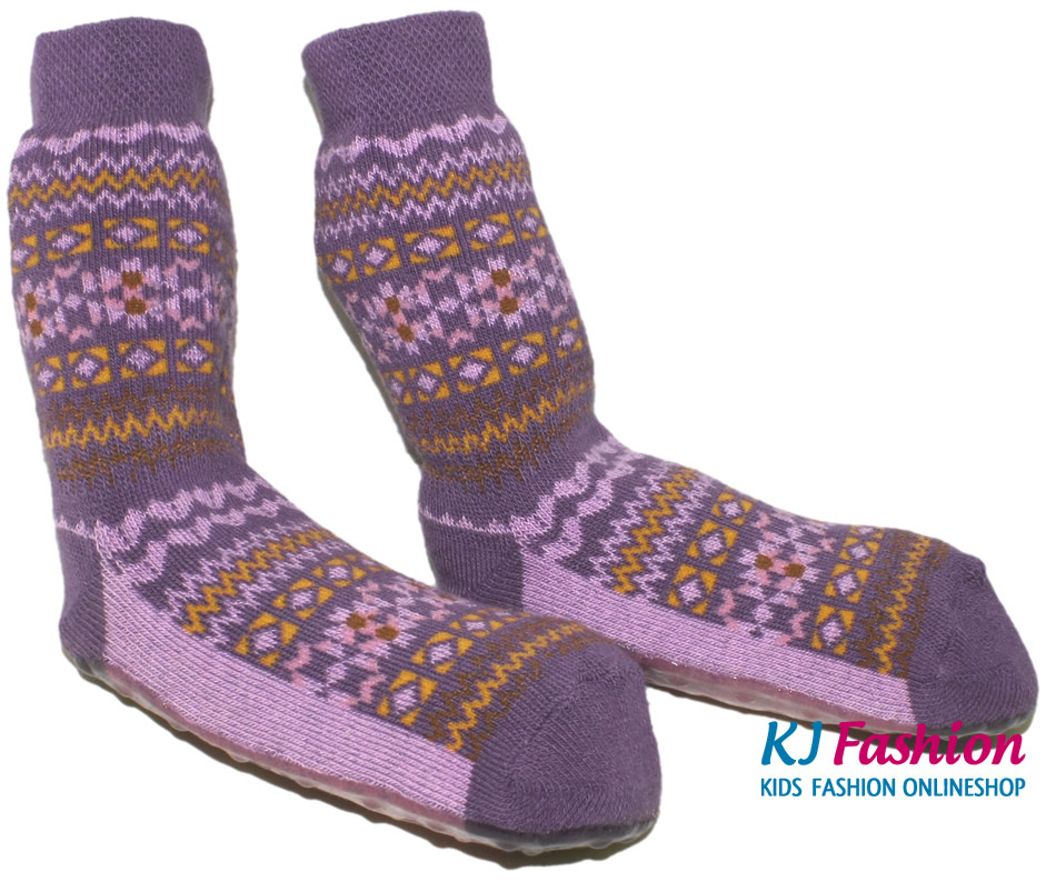 Stopper Socken / Stoppis von EWERS Modell: Inka in Flieder 27073-1277