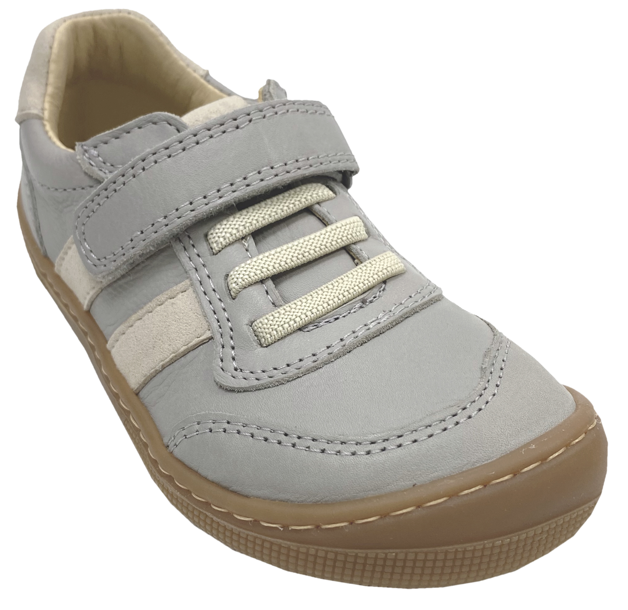 Trendige Low Top Sneaker * DYLAN * Glattleder / Barfußschuhe in Grau / Hellgrau von KOEL 07M045.121