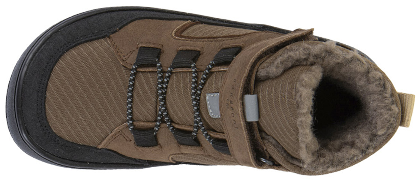 Waldkita Barfußschuh + Schurwollfutter & TEX M. Barefoot UP Path von FRODDO Dark Brown G3110288