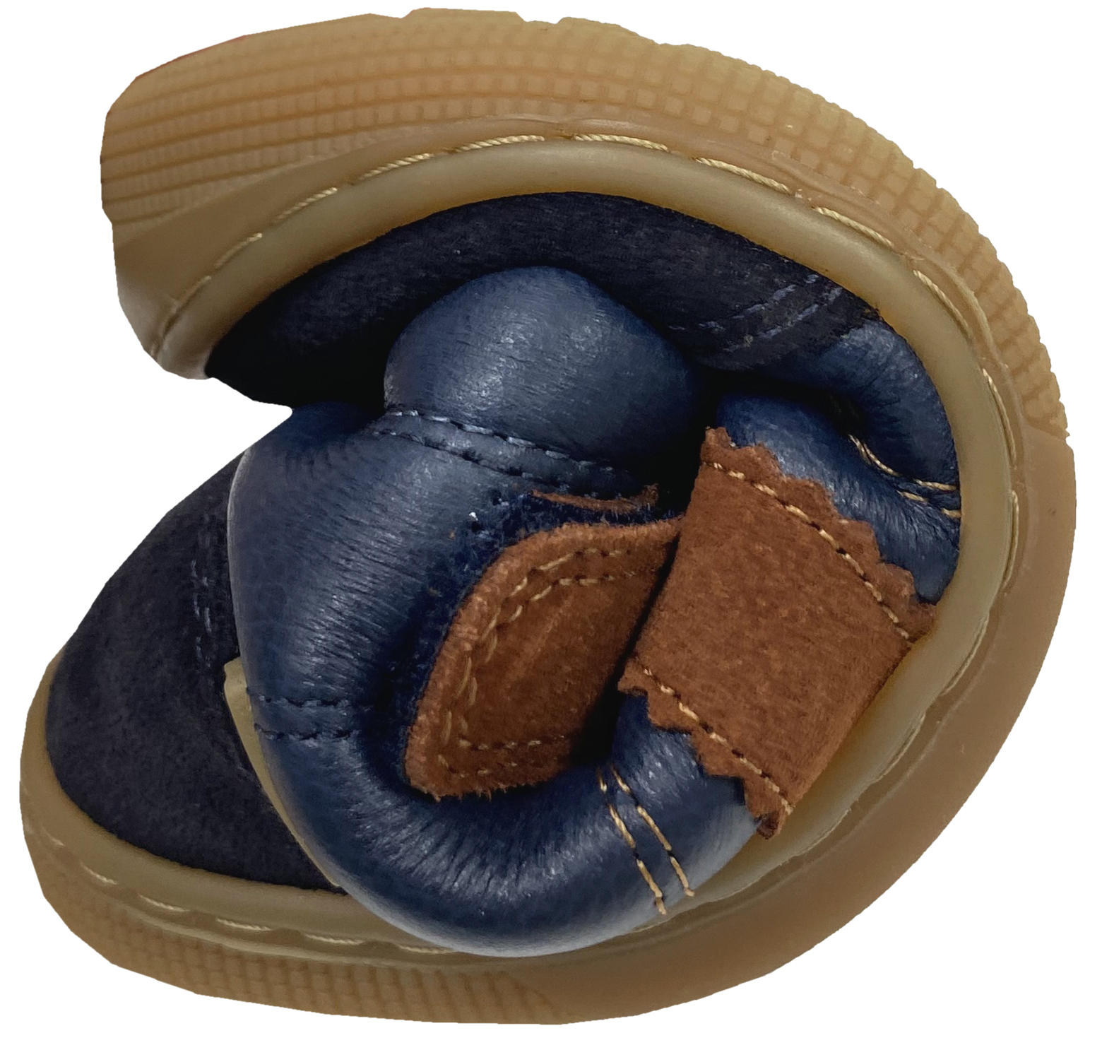 Knöchelhohe Minimalschuhe Leder, Wollfleece Futter + TEX > KOEL Barefoot * DANIEL 3.0* Navy 07T055.303