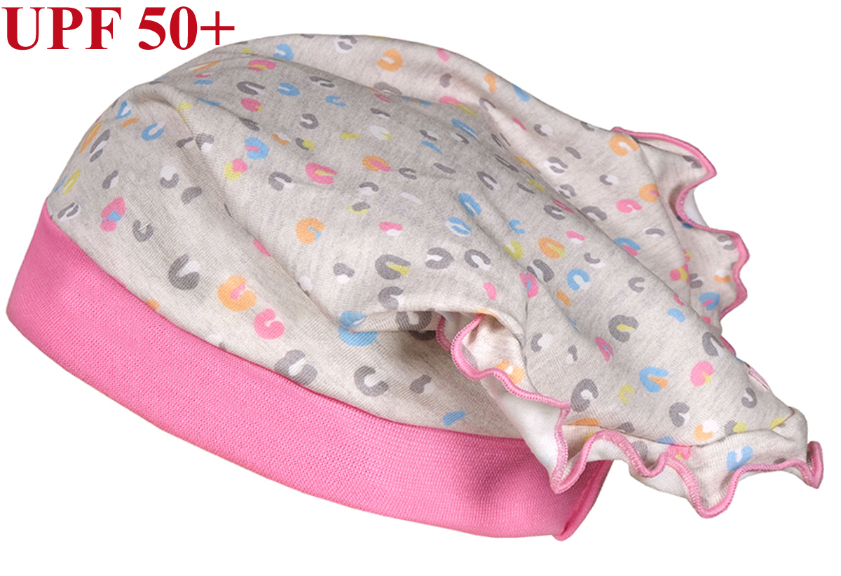Süßes Kopftuch aus BW Jersey UPF 50+ in Grau bunt gemustert von MAXIMO 105300