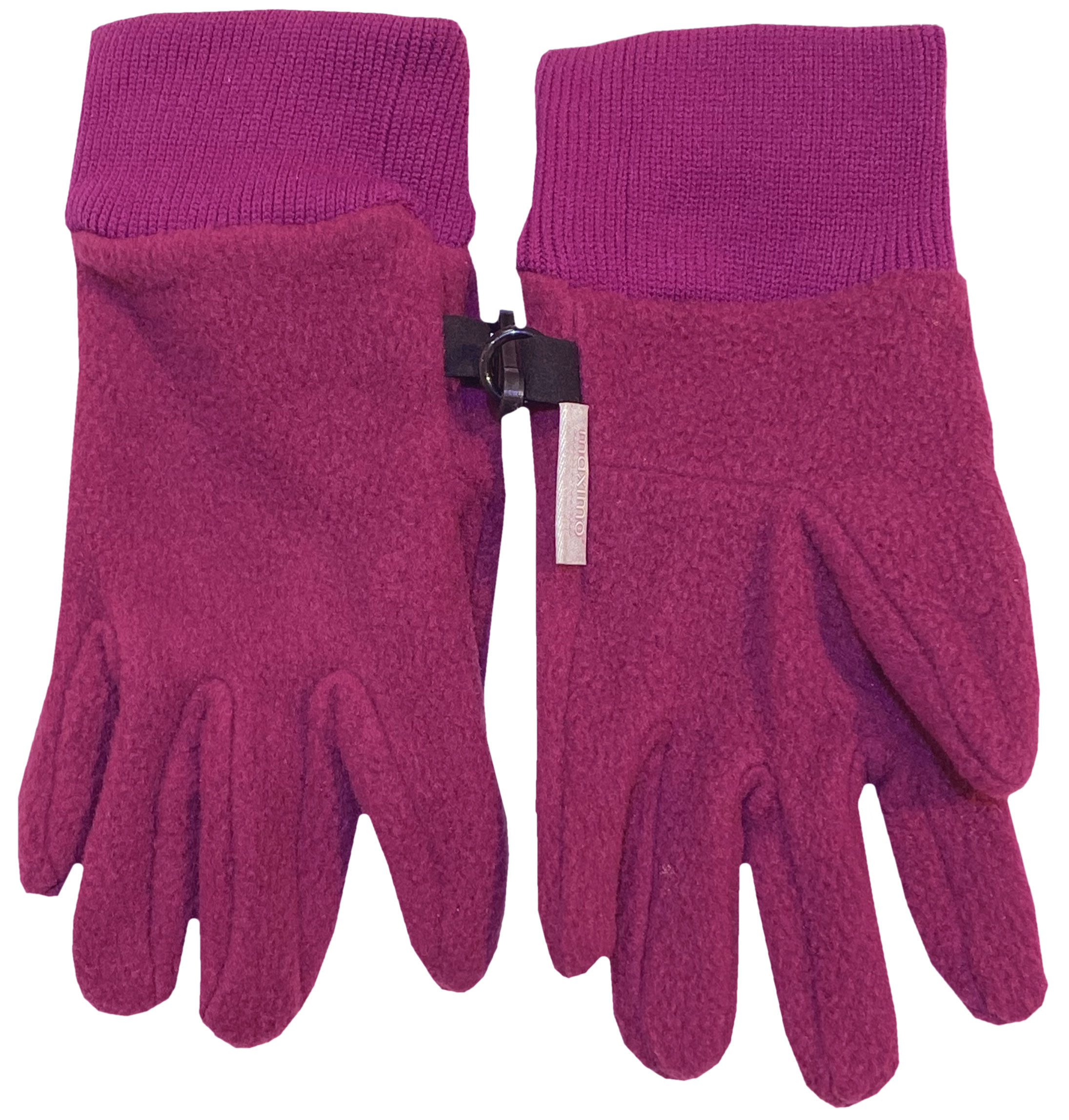 Fingerhandschuhe / Fleecehandschuhe mit Strickstulpe in BEERE von MAXIMO 996000