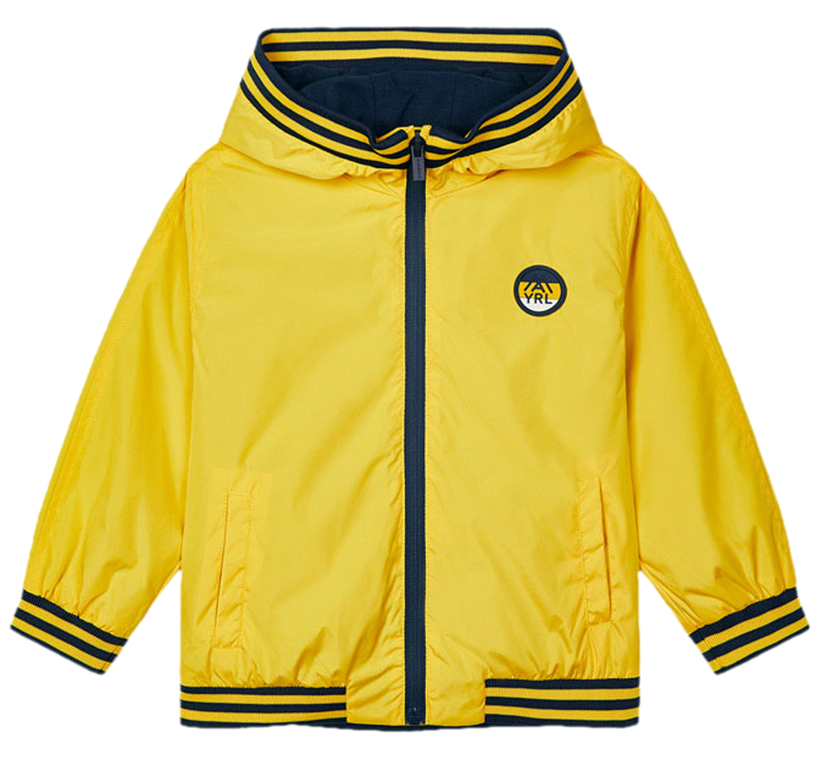 Sonnengelbe Windjacke / Übergangsjacke für Jungen mit weichem BW Mix Futter von MAYORAL 3415