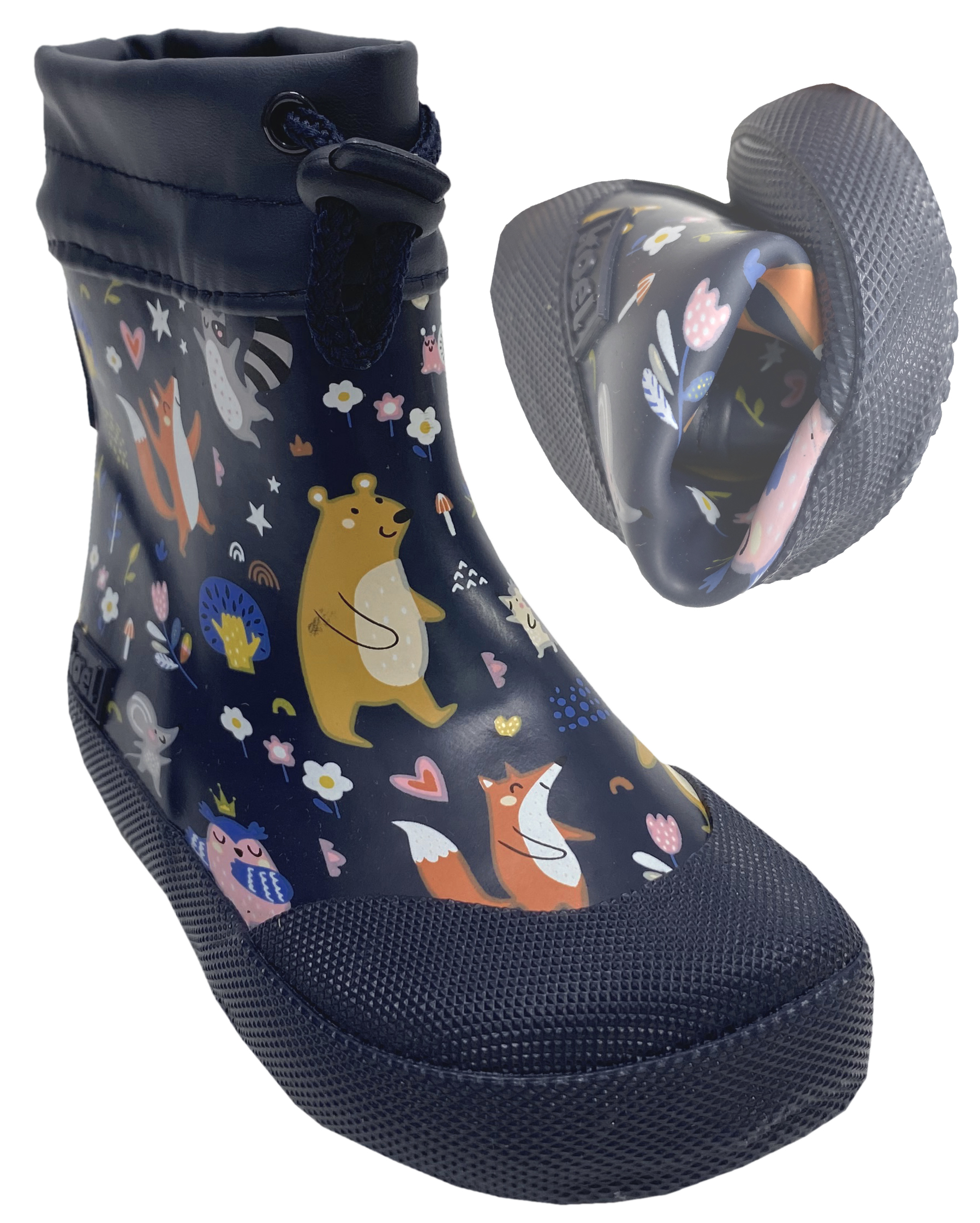 Extrem flexible & leichte Gummistiefel / Wellie Kurzschaft von KOEL in Bear Blue 27M006.71D