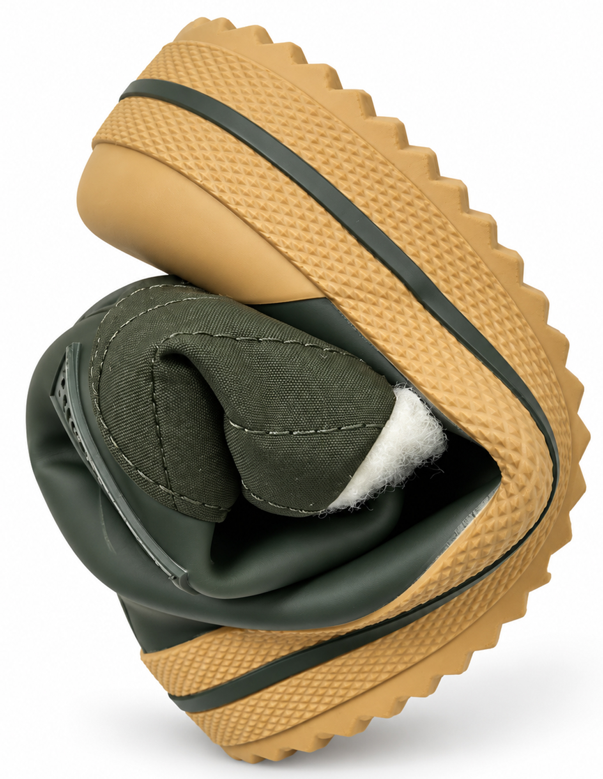 Wintergummistiefel mit Stulpe von BUNDGAARD - Barfußschuhe HAZY in Pinie BG401062