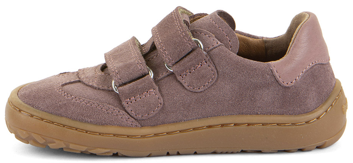 Barfußsneaker aus Leder mit Doppelklett von FRODDO *Barefoot F Motion* in Dark Pink G3130292