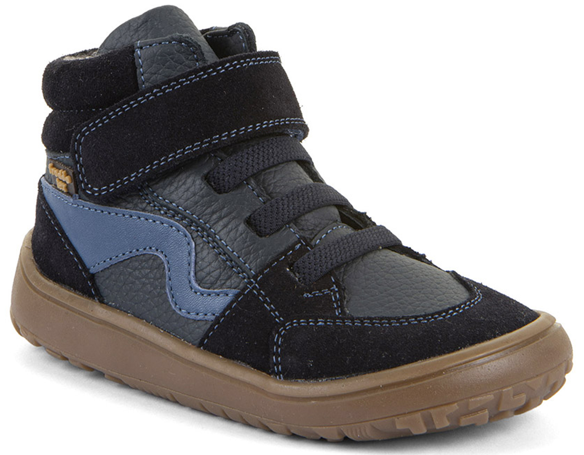 Halbhohe Barfußschuhe, TEX Membran & Textil Futter FRODDO *Barefoot TEX Go * Dark Blue G3110265