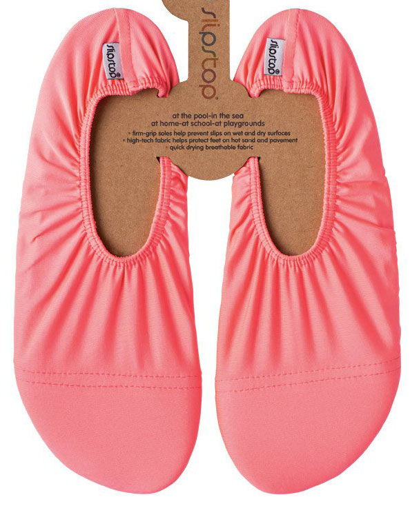 Slip Stop - Badeschuhe / Barfußschuhe / Allroundschuhe für Kinder Modell: Neon Pink Uni Junior