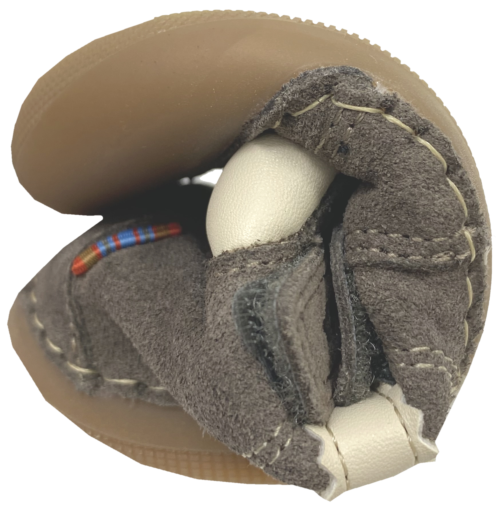Knautschige Barfußschuhe AUSTIN in Taupe Suedeleder & Wollfutter KOEL Barefoot  09M017.305