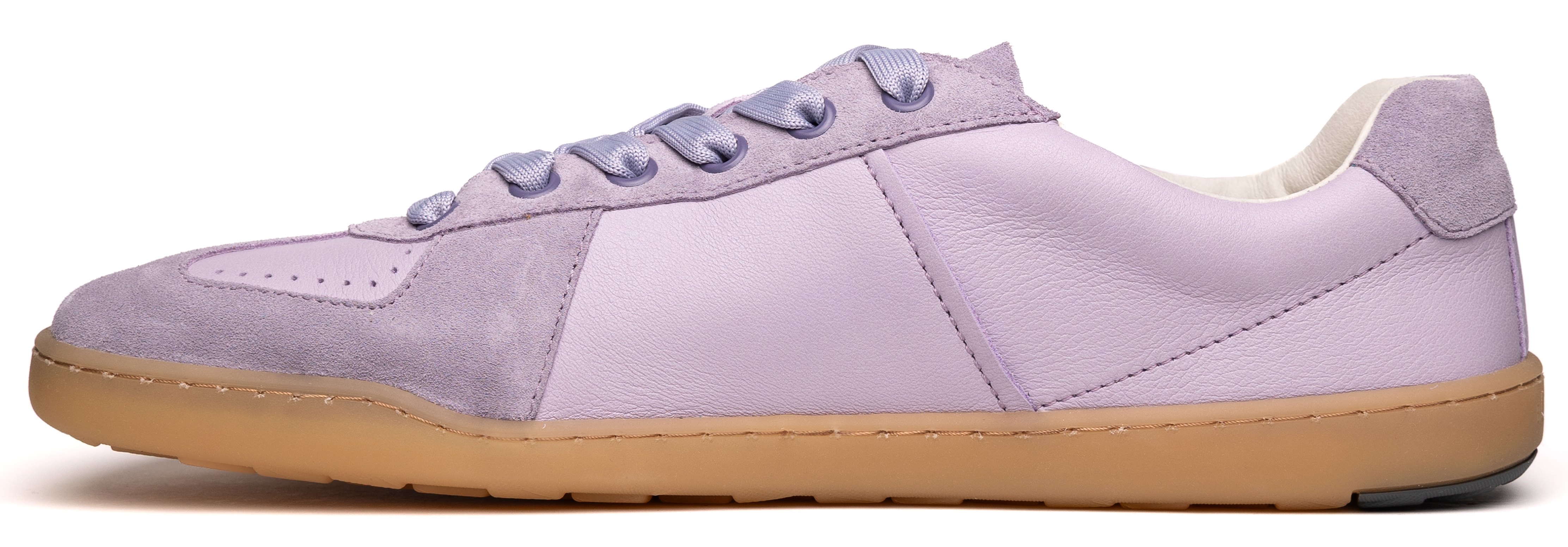 Schicker Barfuß Sneaker in hellem Flieder / Lila von BLUSUN aus weichem Leder BLSN-200 Lilac