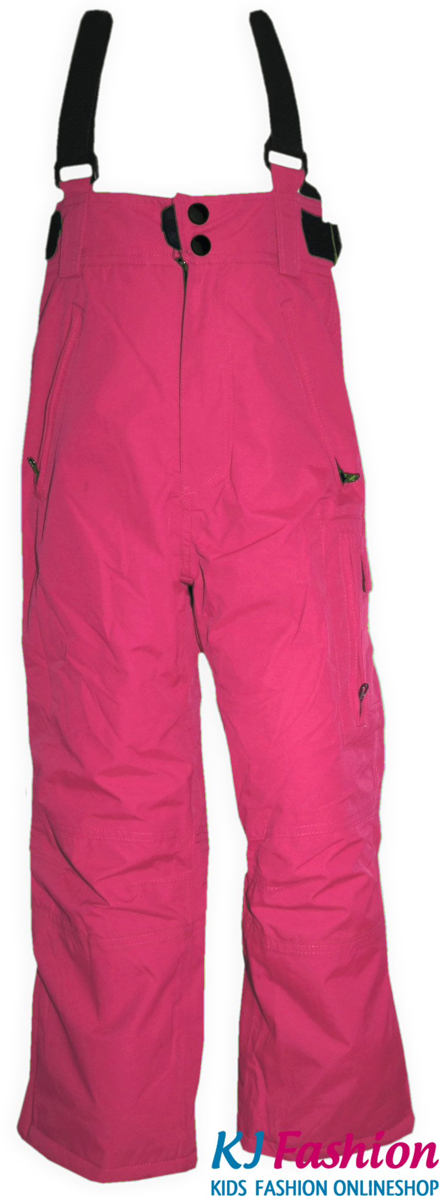 Skihose / Schneehose mit abnehm. Trägern Wasserdicht, Atmungsaktiv in Pink von Outburst