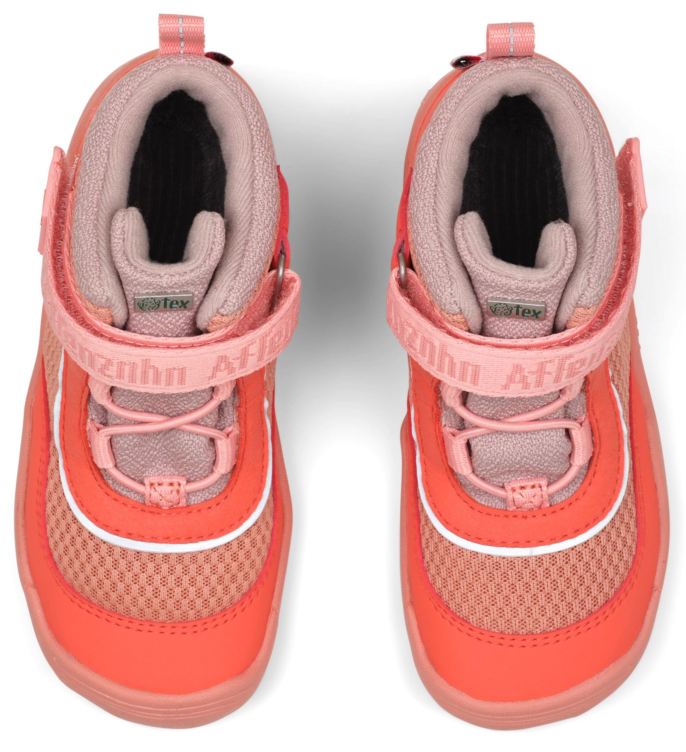 Veganer Übergangsschuh / Low Boot von AFFENZAHN * EXPLORY * Pony in Coral / Beige