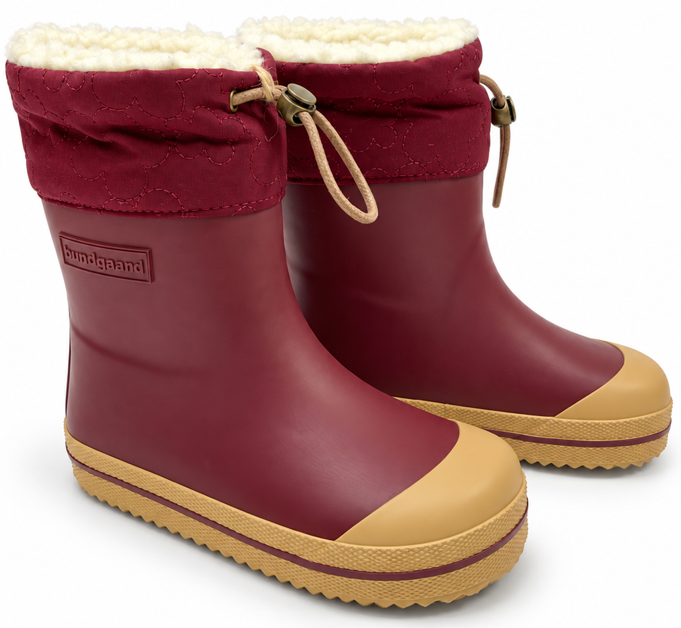 Wintergummistiefel mit Stulpe von BUNDGAARD - Barfußschuhe HAZY in Berry BG401062