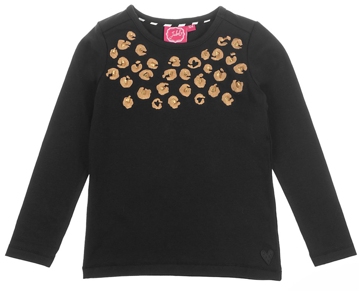 LA Shirt in Schwarz mit Leo Stick in Kupfer von JUBEL  0194