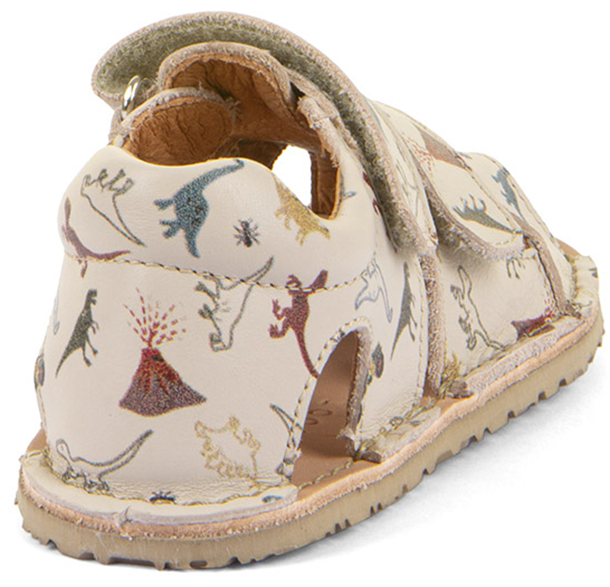 Barfußsandale aus Leder, Fersen & Zehenschutz von FRODDO *Flexy Avi* in Beige Muster G3150263