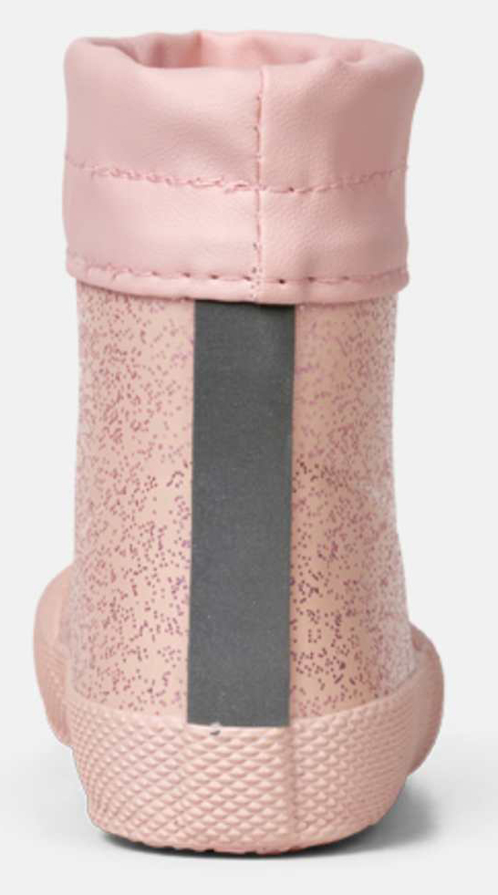 Extrem flexible & leichte Barfuß- Gummistiefel Kurzschaft COVER *BUNDGAARD* in Old Rose Sparkle