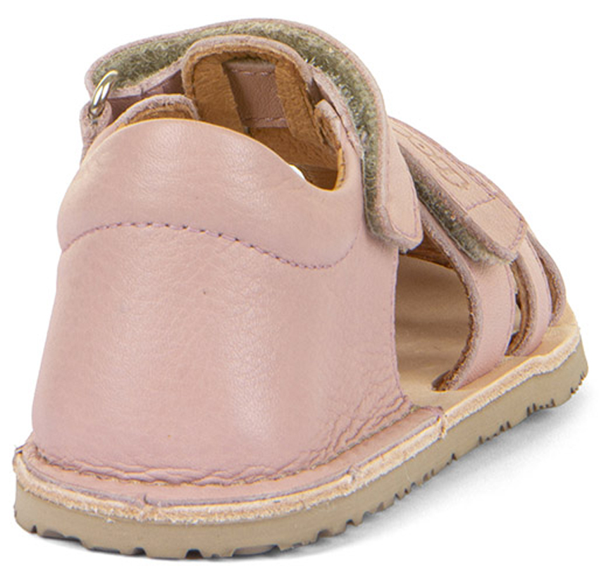 Leder Barfußsandalen, Fersenschutz & Zehenschutz in Rose von FRODDO Flexy G3150283